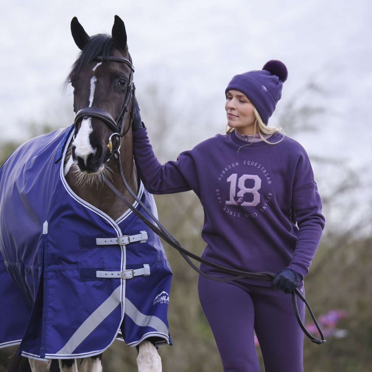 Aubrion by Shires Sweater Serene Purple