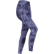 Aubrion by Shires Riding Legging Non-Stop Navy Tie Dye