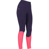 Aubrion by Shires Riding Legging Rhythm Mesh Navy