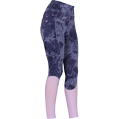 Aubrion by Shires Riding Legging Rhythm Mesh Navy Tie Dye