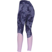 Aubrion by Shires Riding Legging Rhythm Mesh Navy Tie Dye