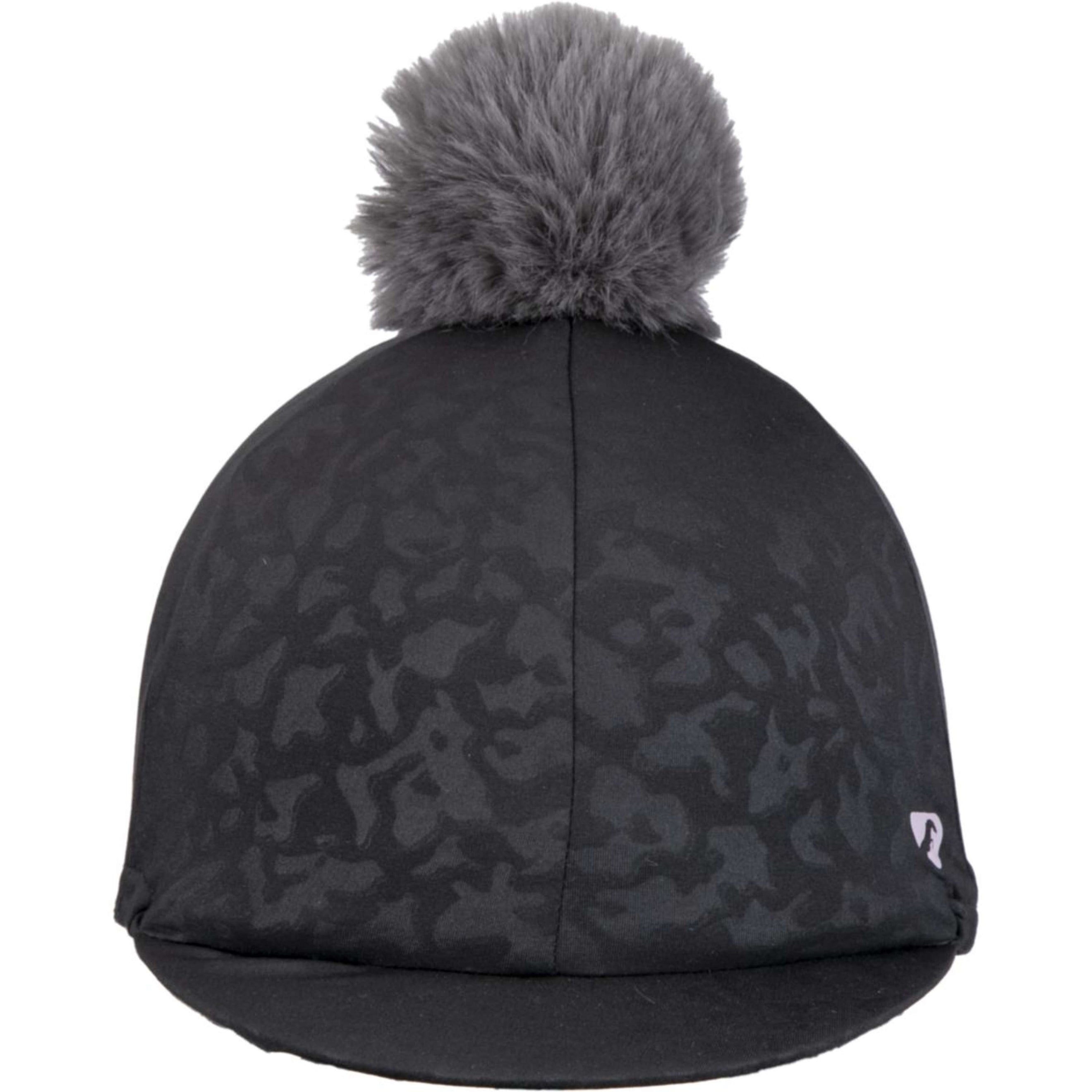 Aubrion by Shires Hat Cover Pom Pom Charcoal