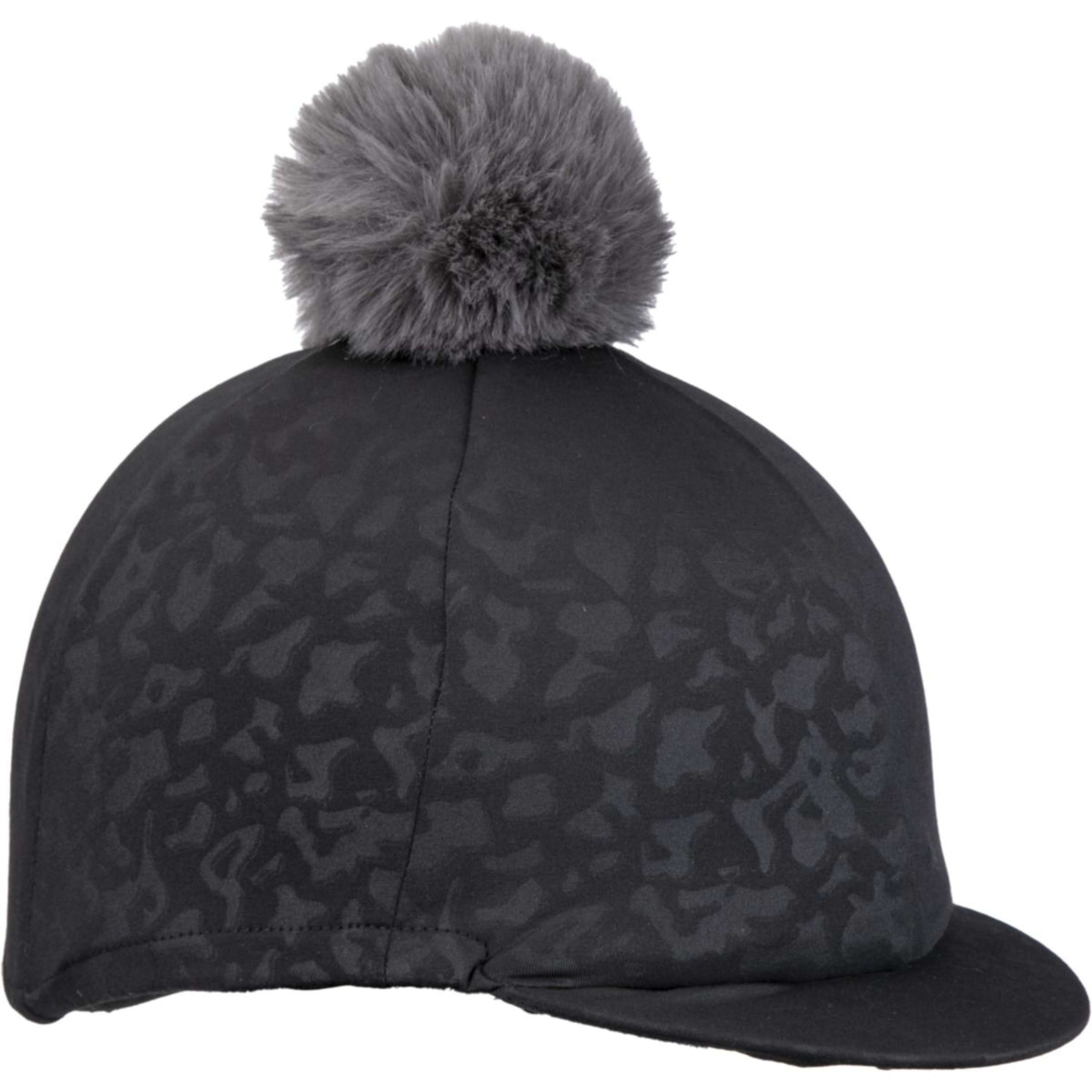 Aubrion by Shires Hat Cover Pom Pom Charcoal