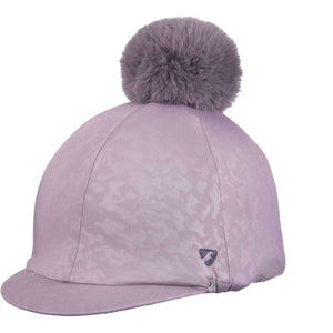 Aubrion by Shires Hat Cover Pom Pom Mauve