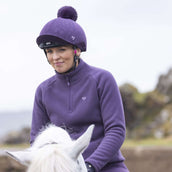 Aubrion by Shires Hat Cover Pom Pom Purple