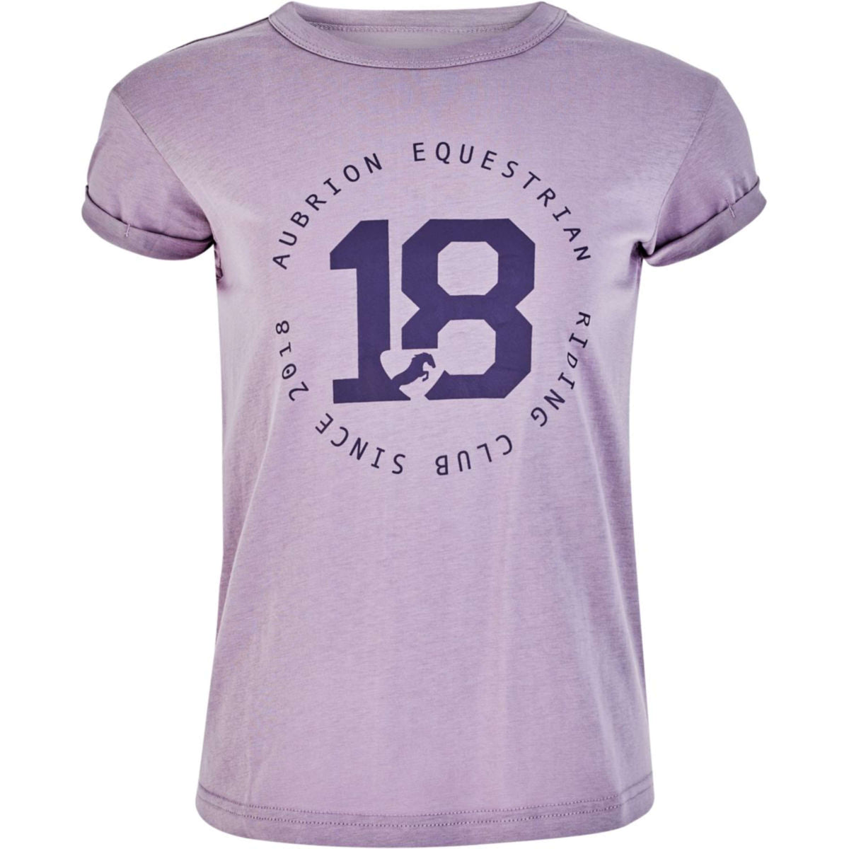 Aubrion by Shires T-Shirt Repose Young Rider Mauve