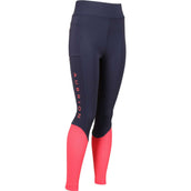 Aubrion Riding Legging Rhythm Mesh Young Rider Navy