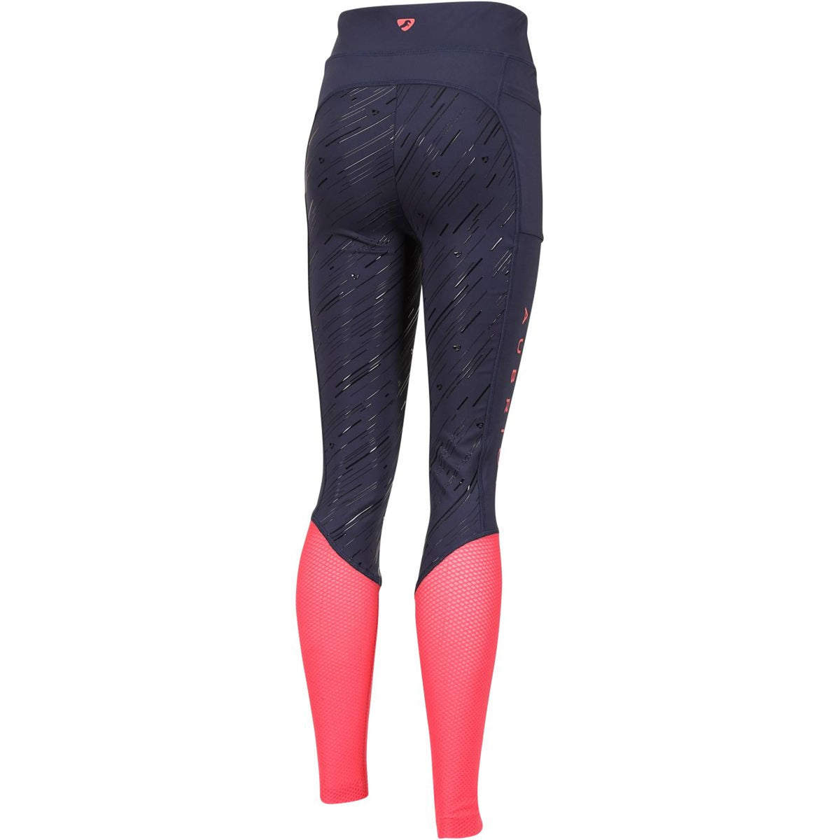 Aubrion Riding Legging Rhythm Mesh Young Rider Navy