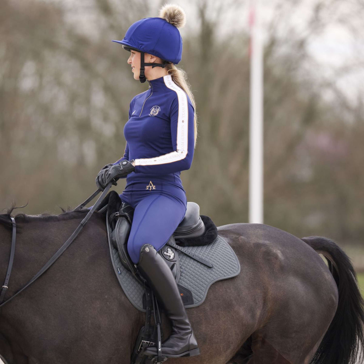 Aubrion Shirt Team Long Sleeves Navy