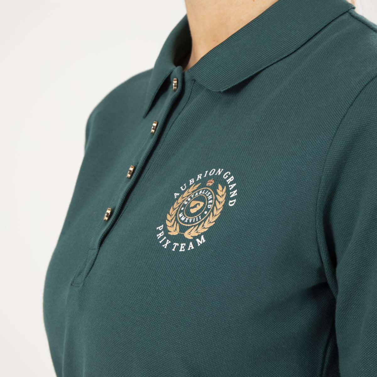 Aubrion Polo Shirt Team Long Sleeves Green