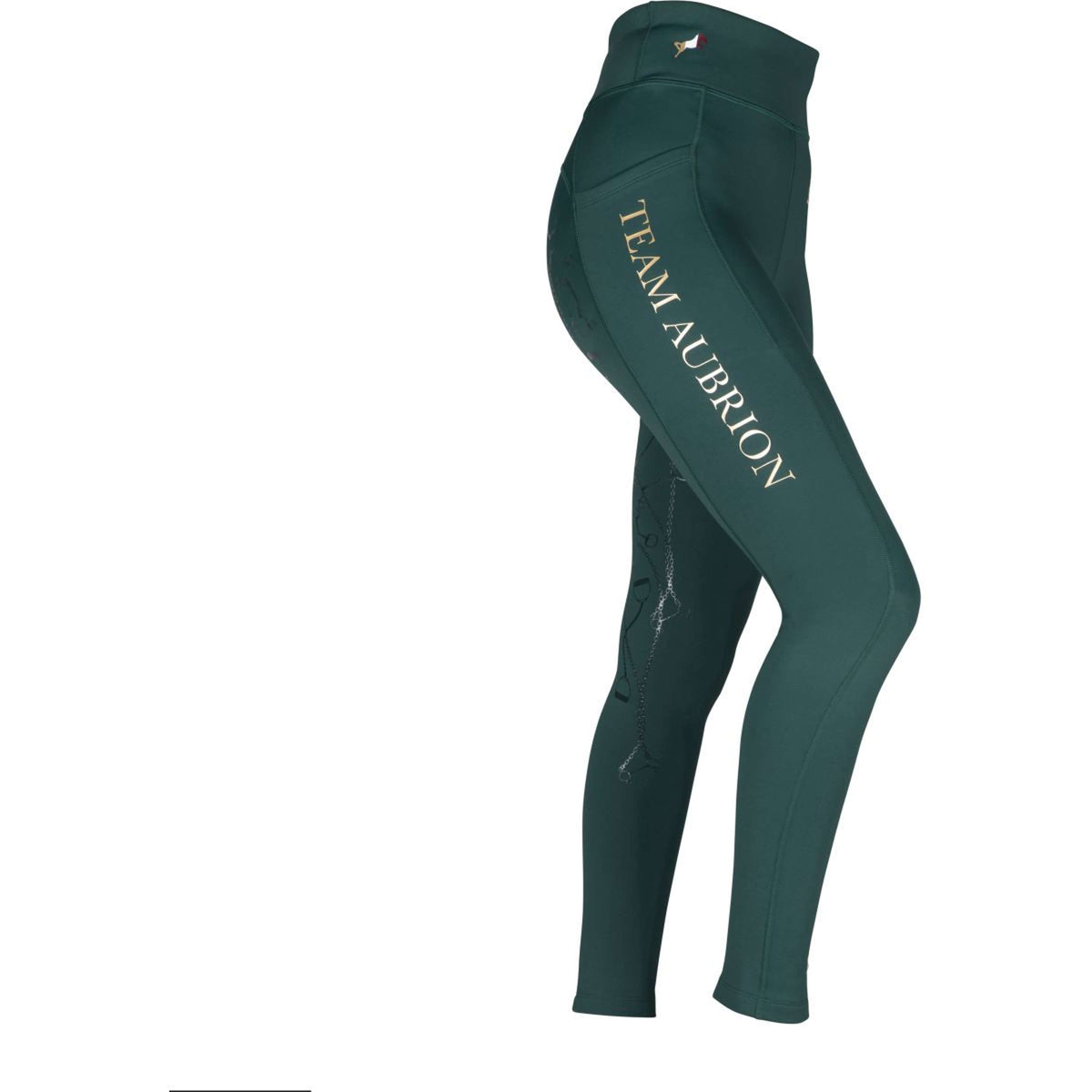 Aubrion Riding Legging Team Winter Green