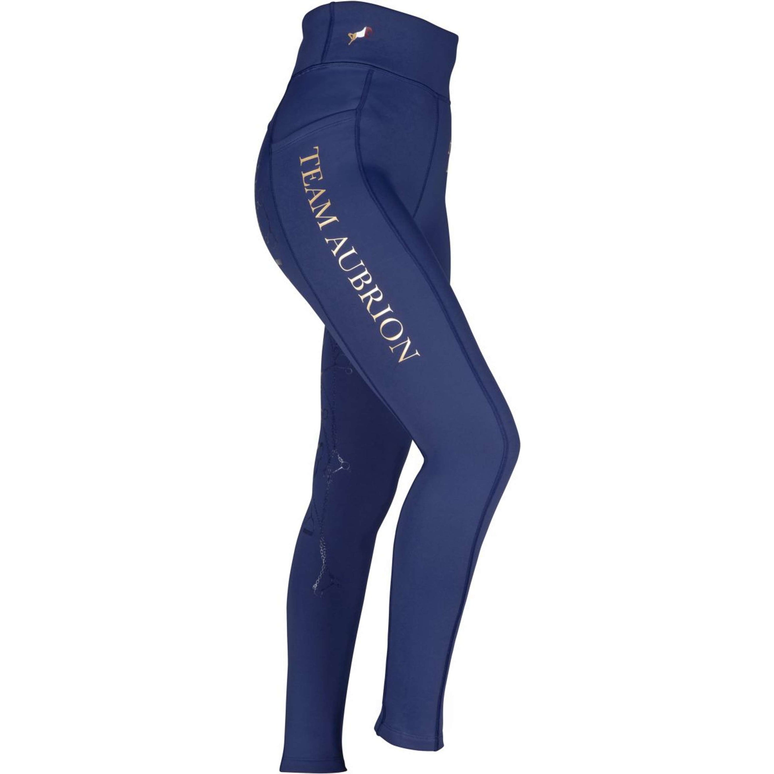 Aubrion Riding Legging Team Winter Navy