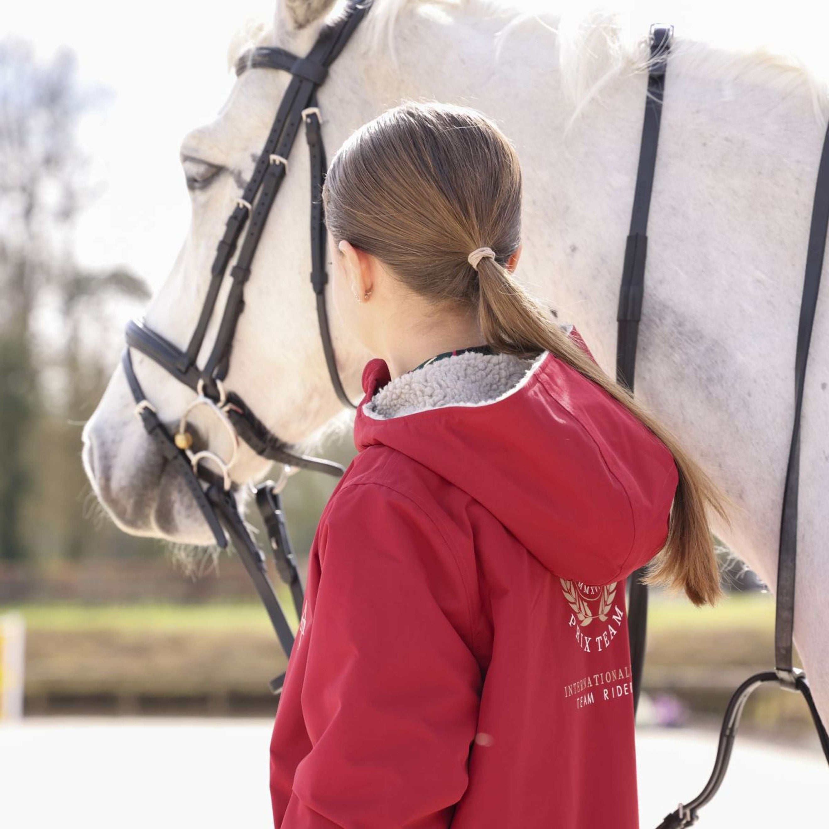 Aubrion Jacket Team All Weather Young Rider Red