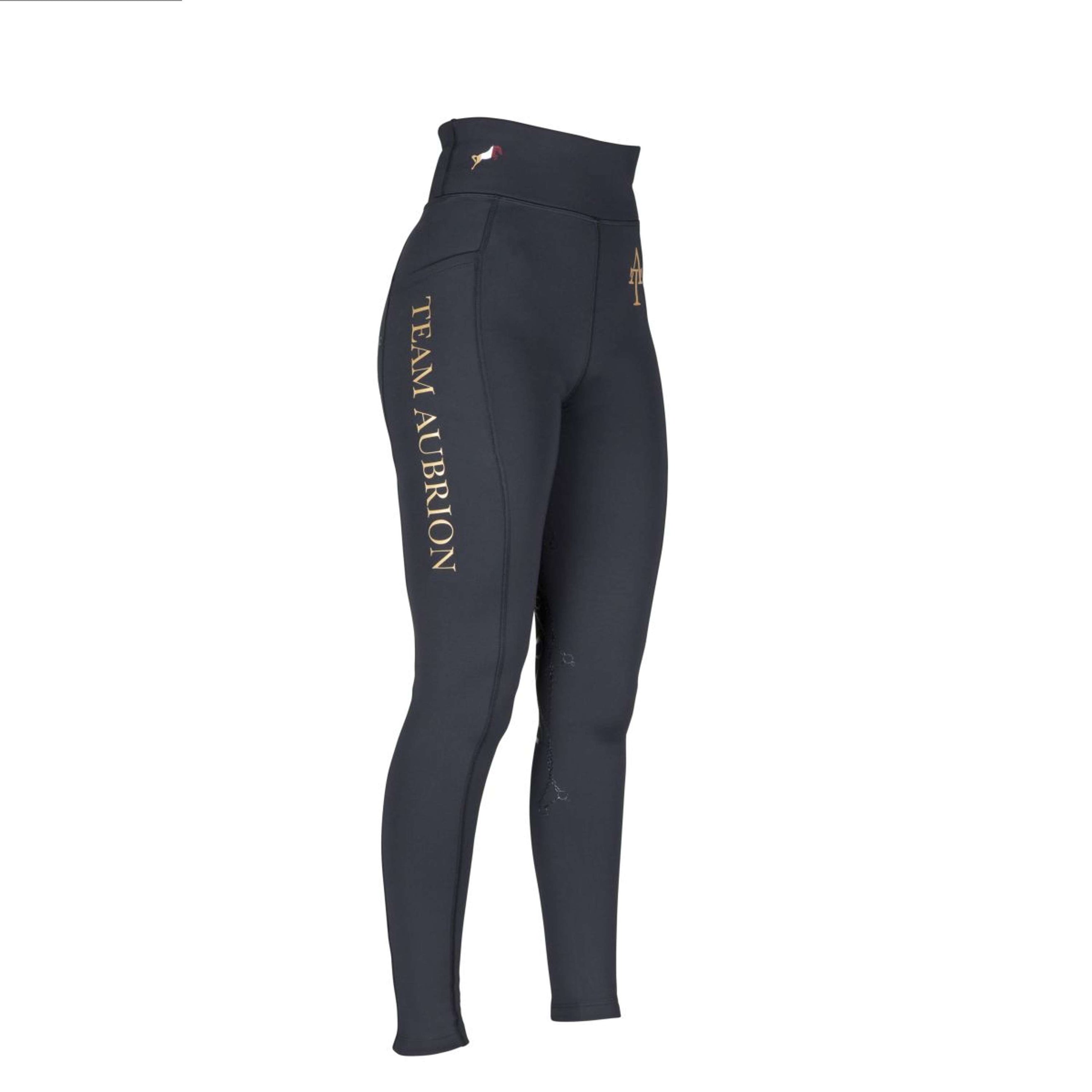 Aubrion Riding Legging Team Young Rider Winter Black