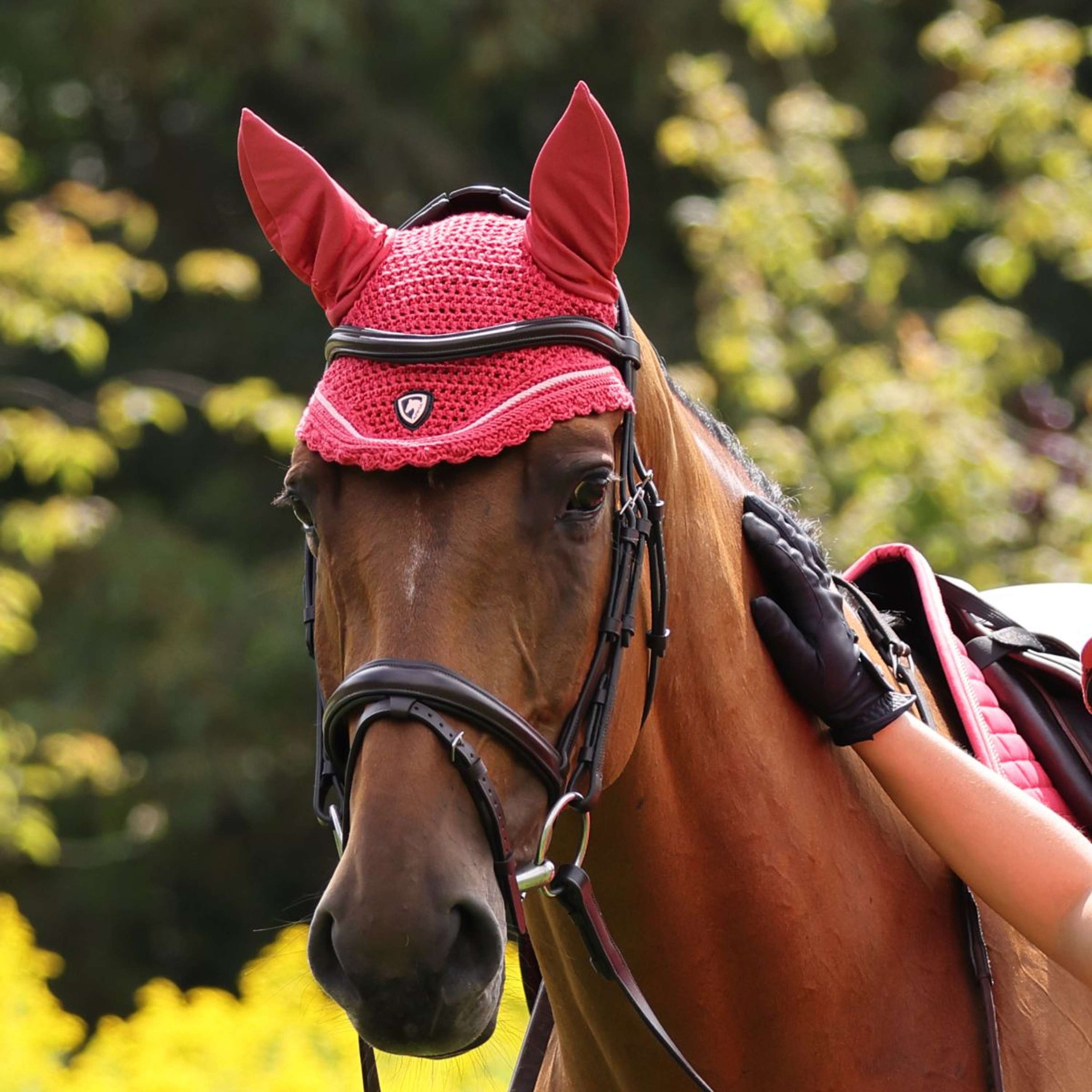 Arma by Shires Fly Mask Coral