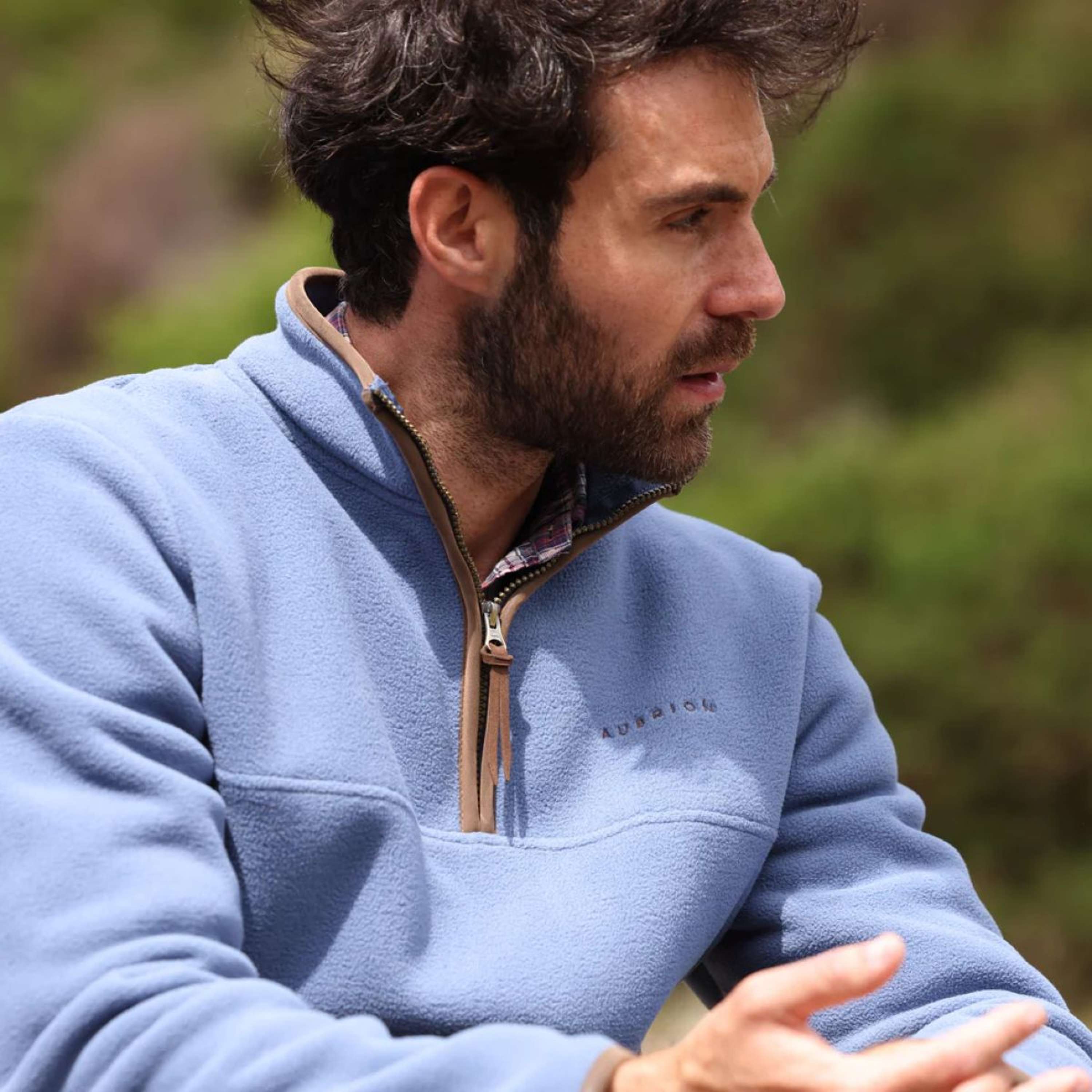 Aubrion by Shires Sweater Original Fleece Men Blue