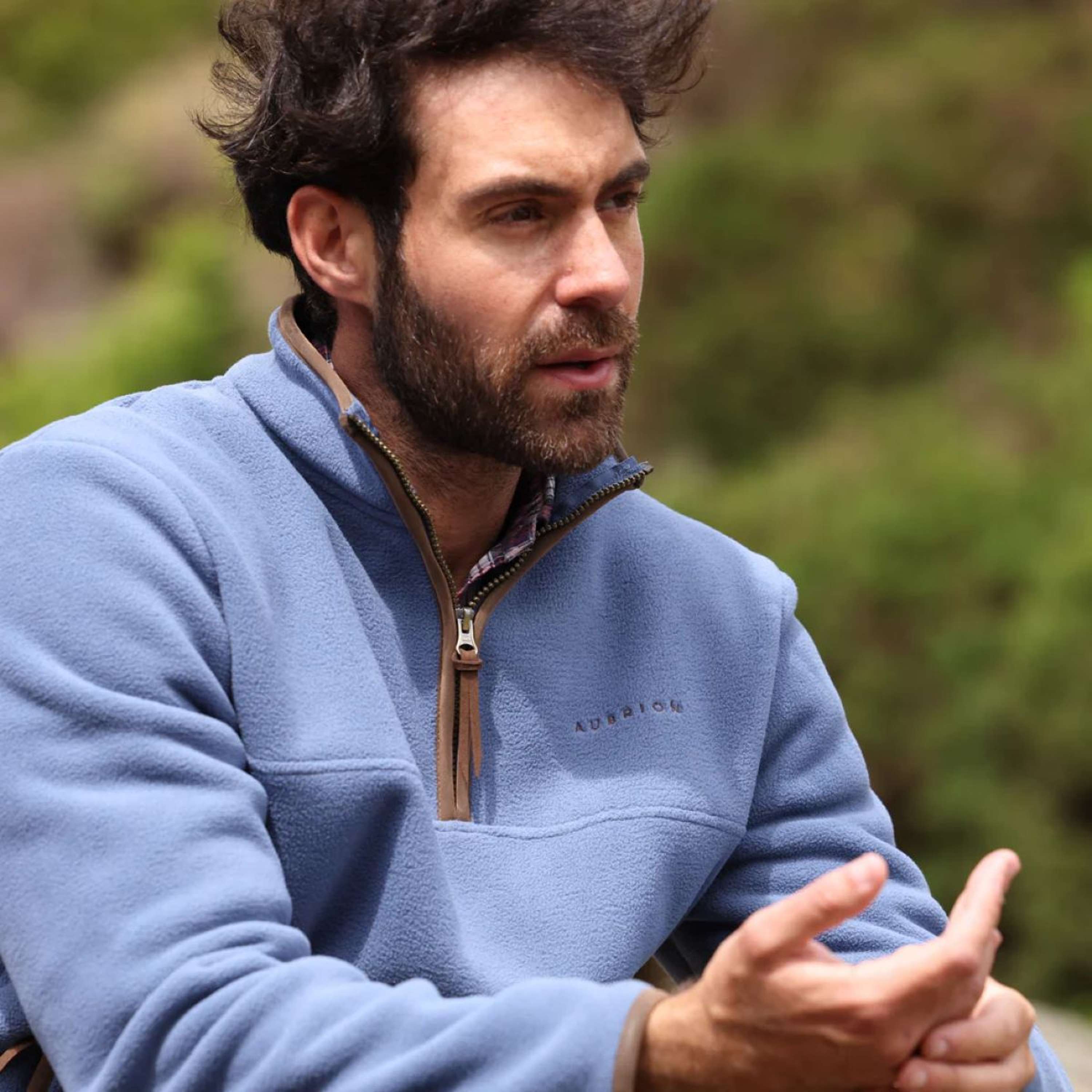 Aubrion by Shires Sweater Original Fleece Men Blue
