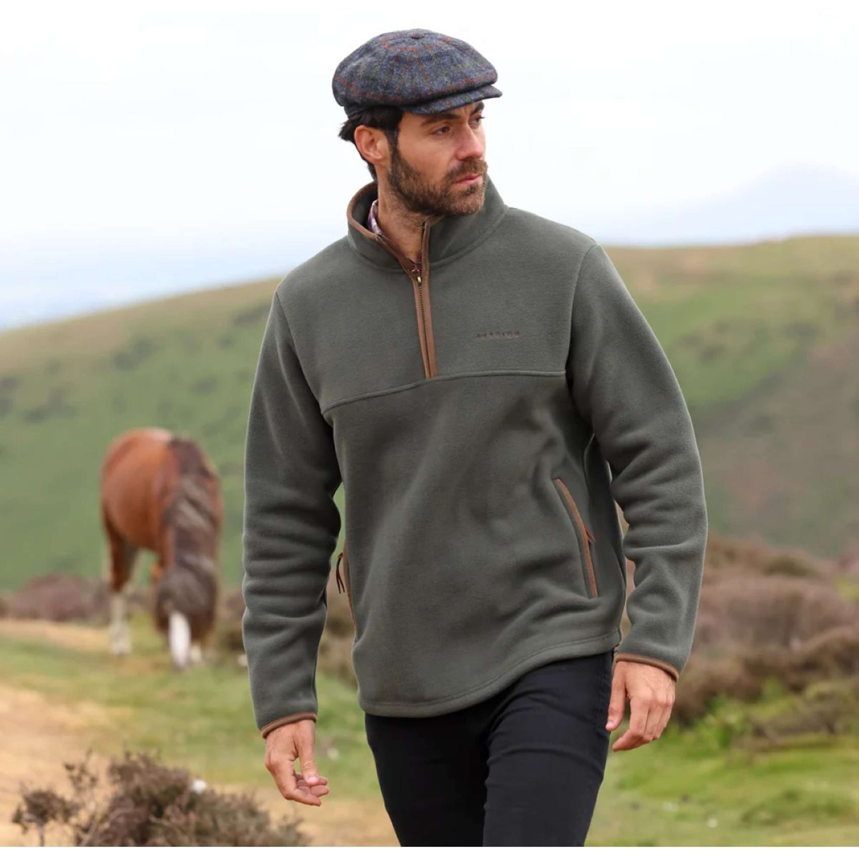Aubrion by Shires Sweater Original Fleece Men Green