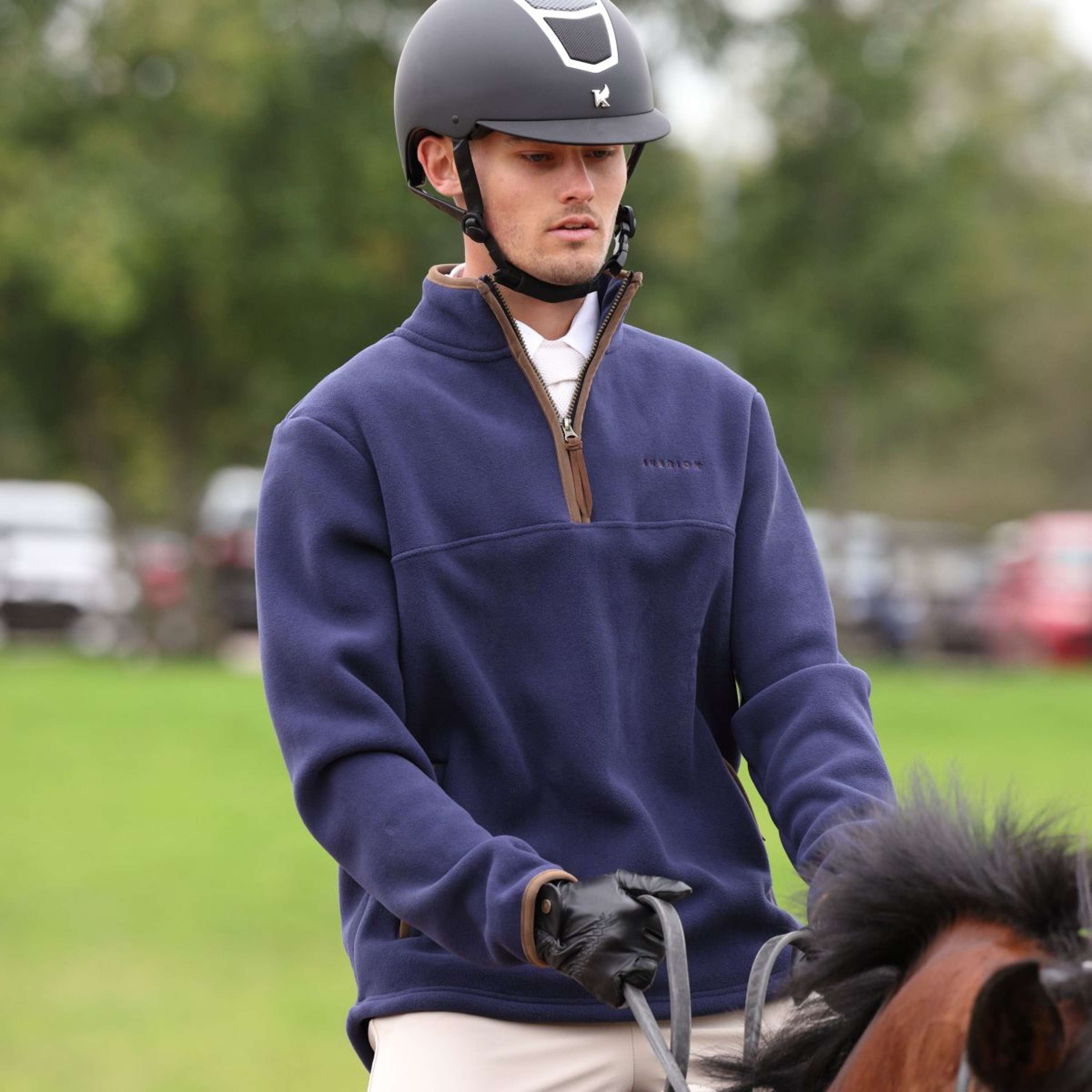 Aubrion by Shires Sweater Original Fleece Men Navy