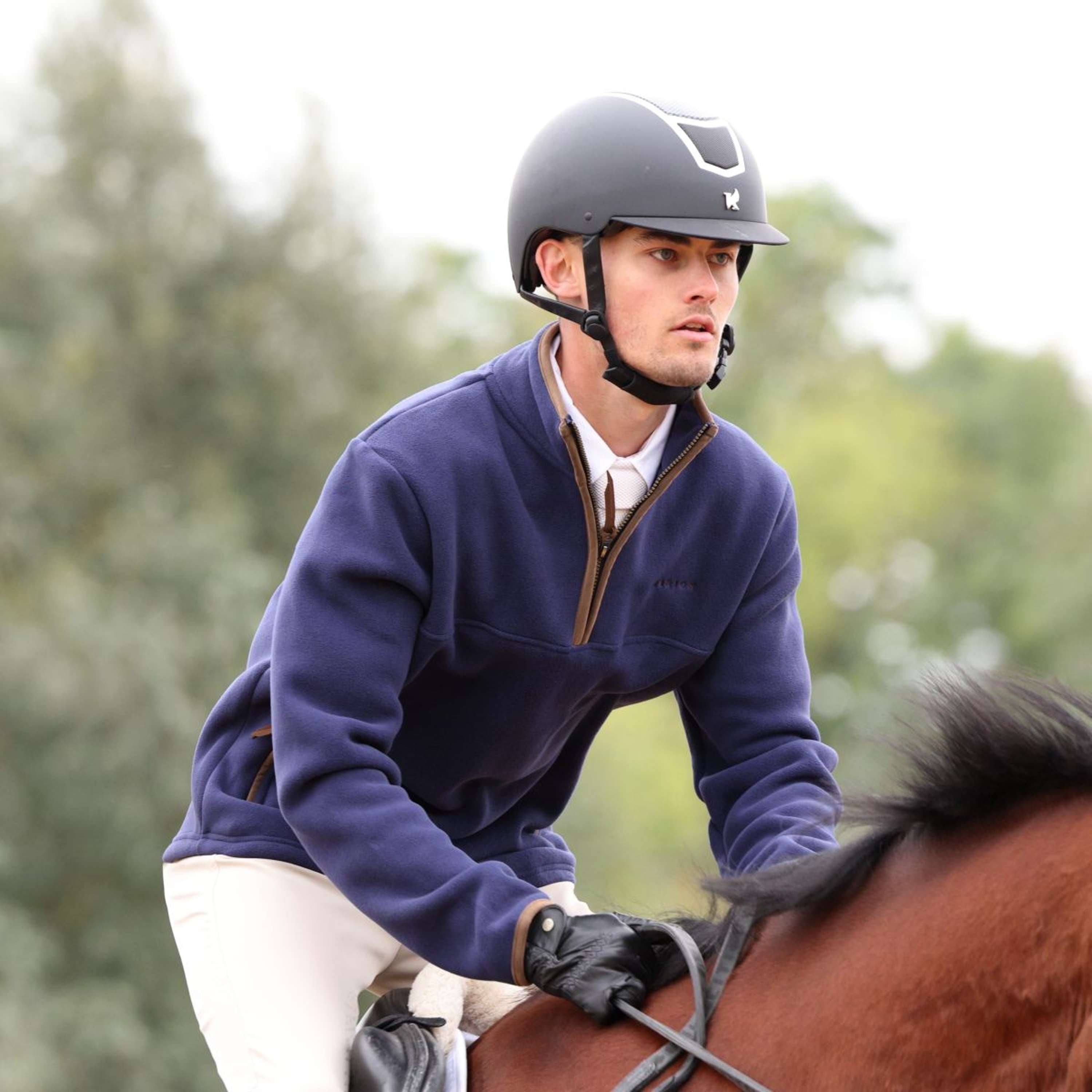 Aubrion by Shires Sweater Original Fleece Men Navy