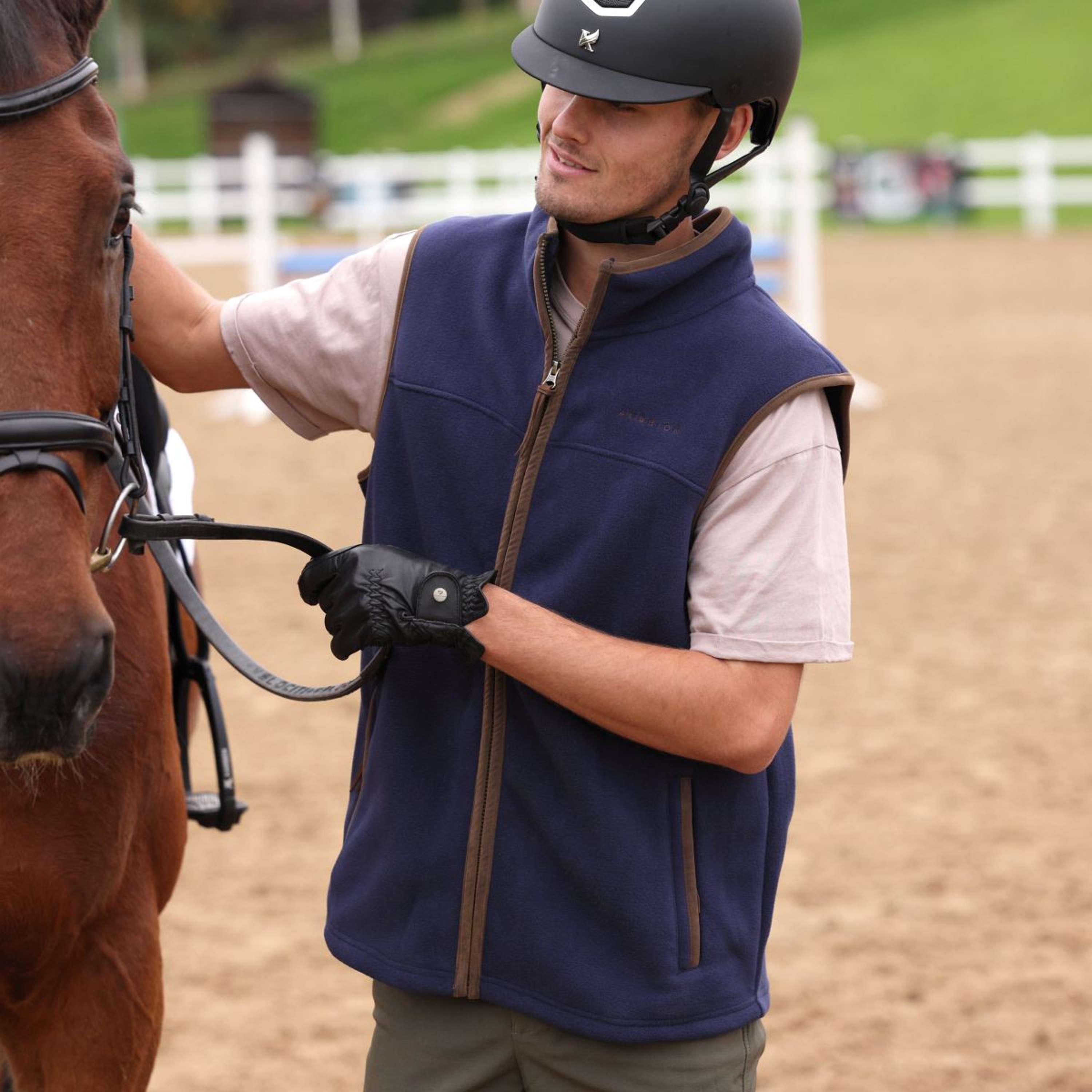 Aubrion by Shires Bodywarmer Original Fleece Men Navy