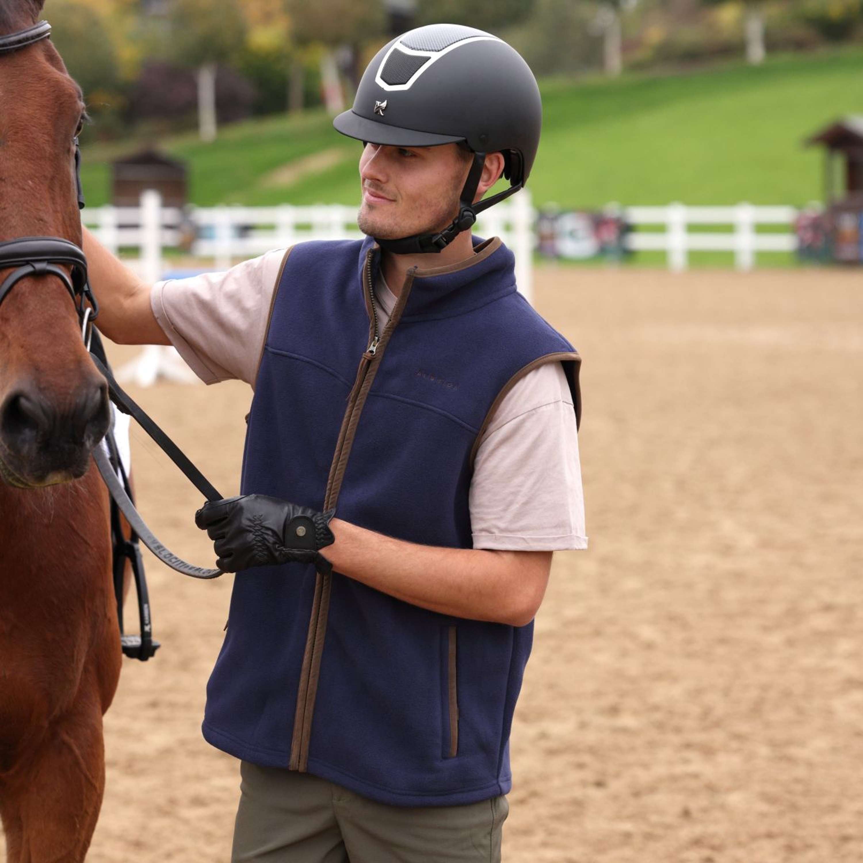 Aubrion by Shires Bodywarmer Original Fleece Men Navy
