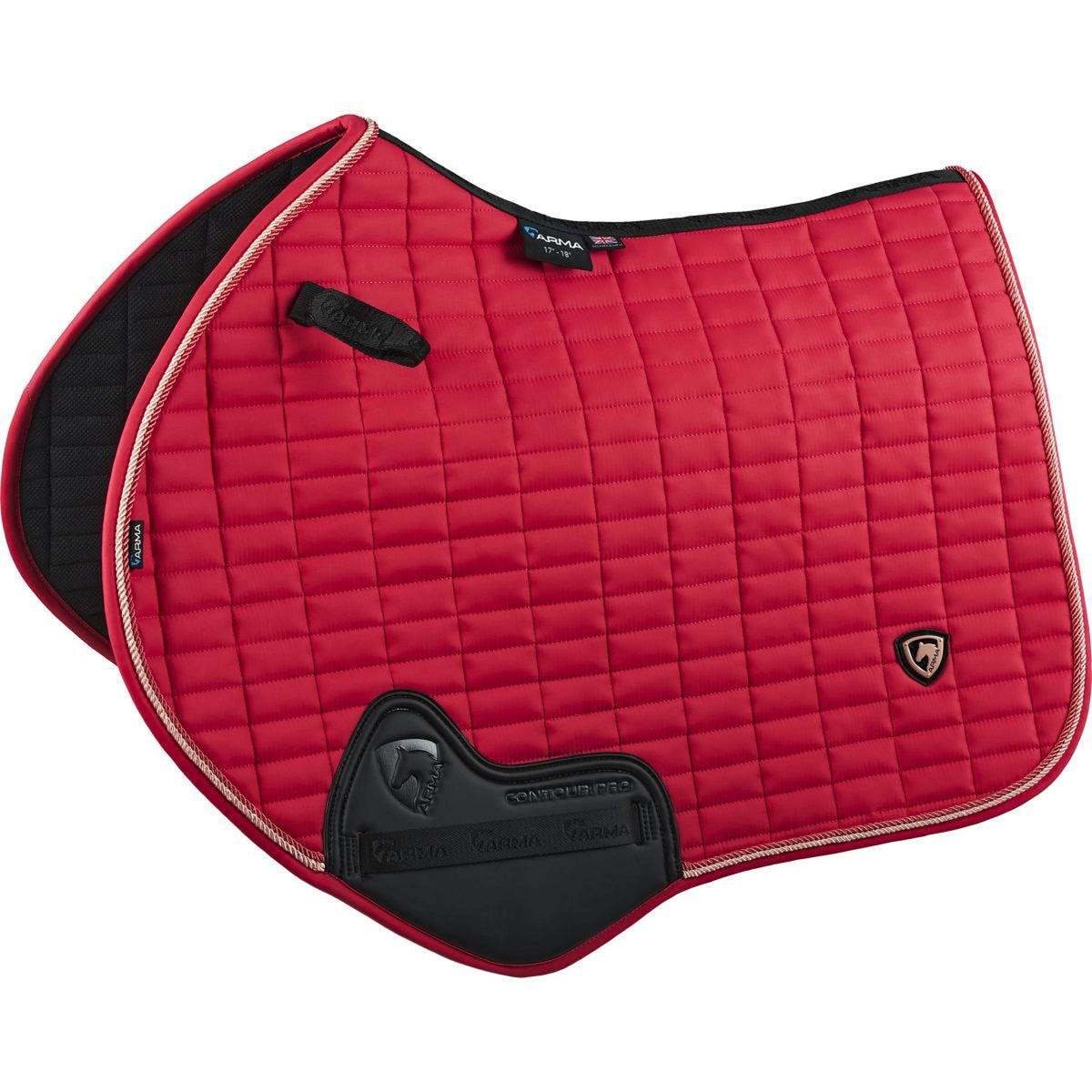 Arma by Shires Saddlepad Classic Jumping Coral