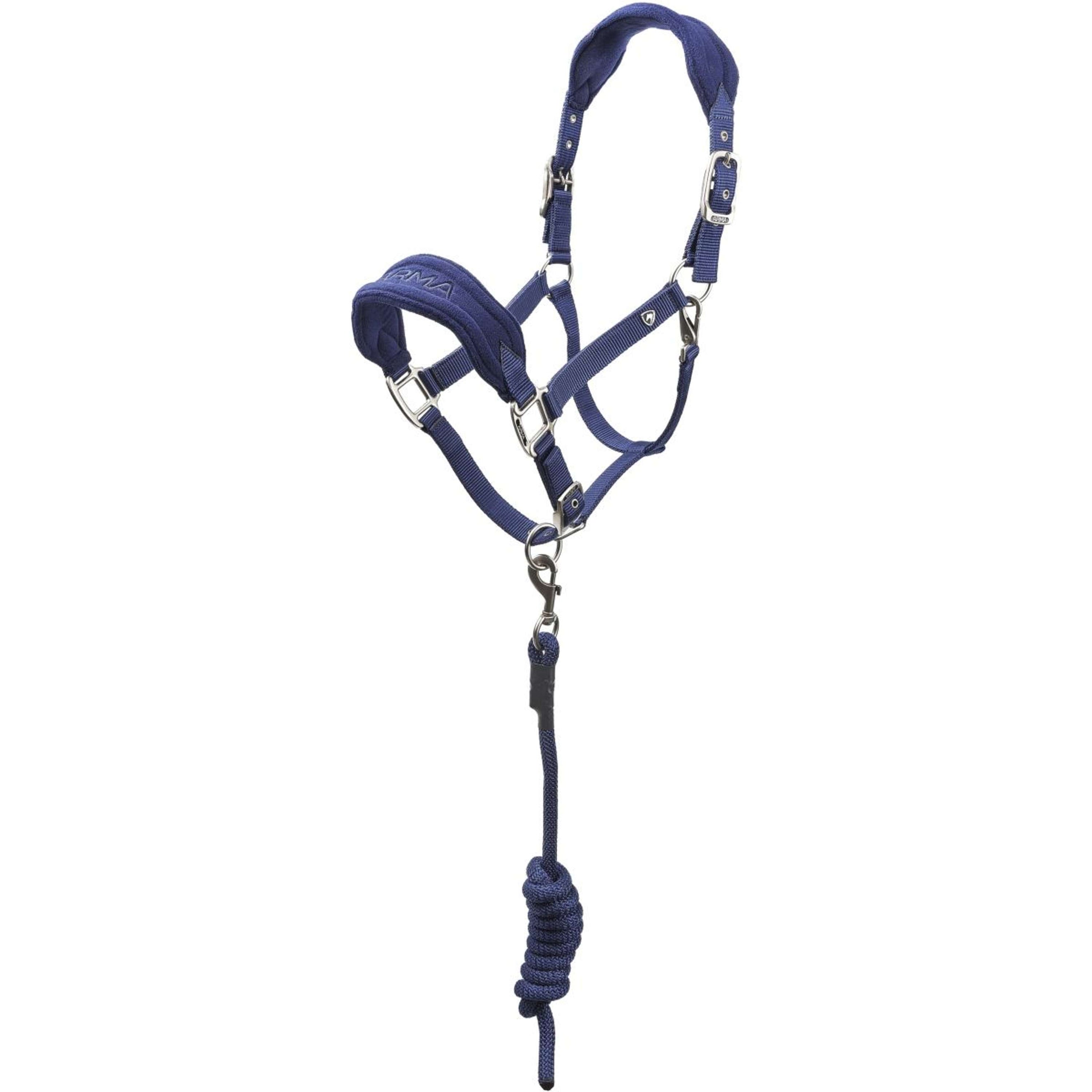 Arma by Shires Head Collar Set Comfy Navy