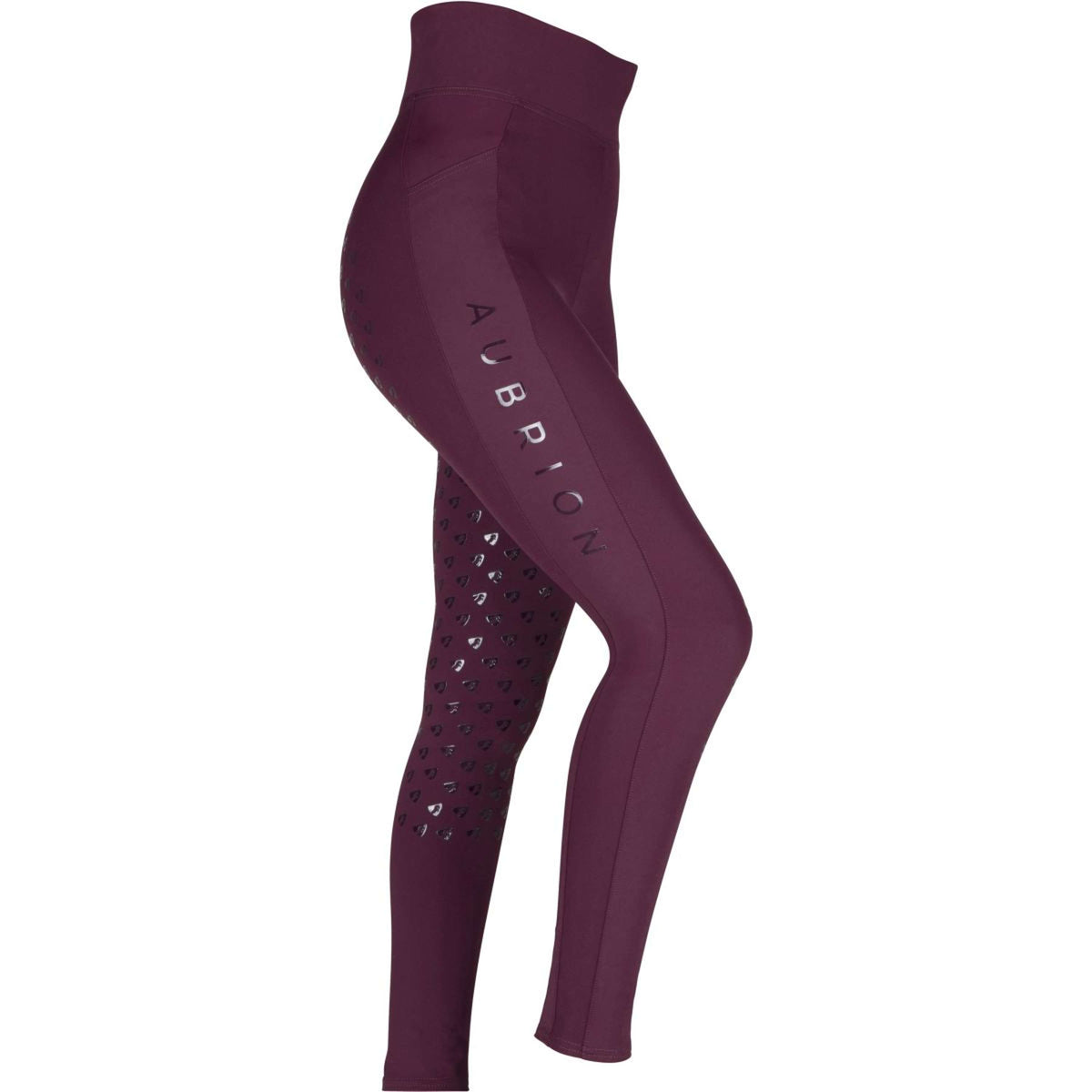 Aubrion Riding Legging Eltar Full Grip Black Cherry