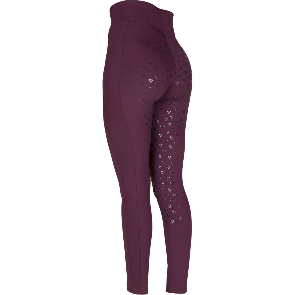 Aubrion Riding Legging Eltar Full Grip Black Cherry