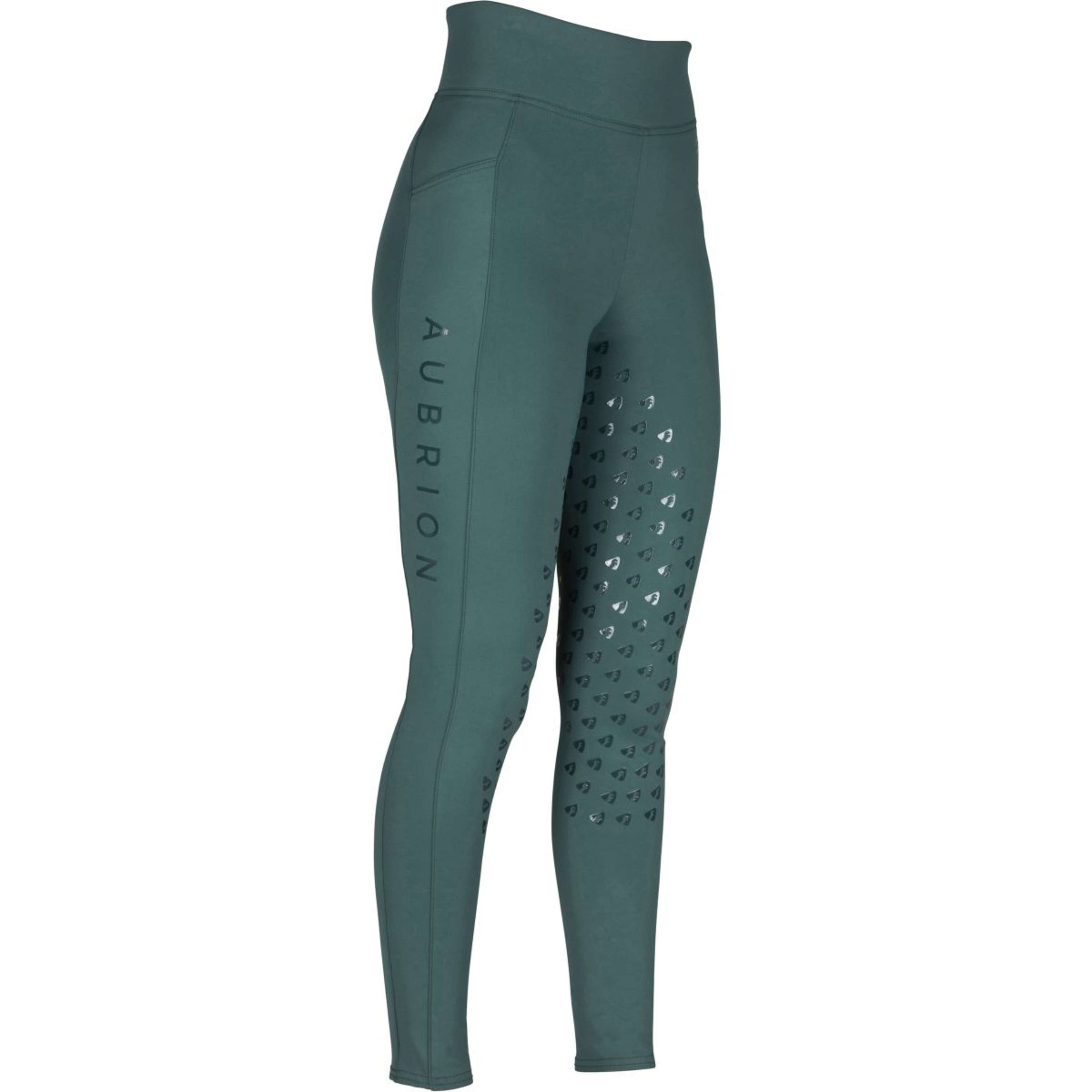 Aubrion Riding Legging Eltar Full Grip Green