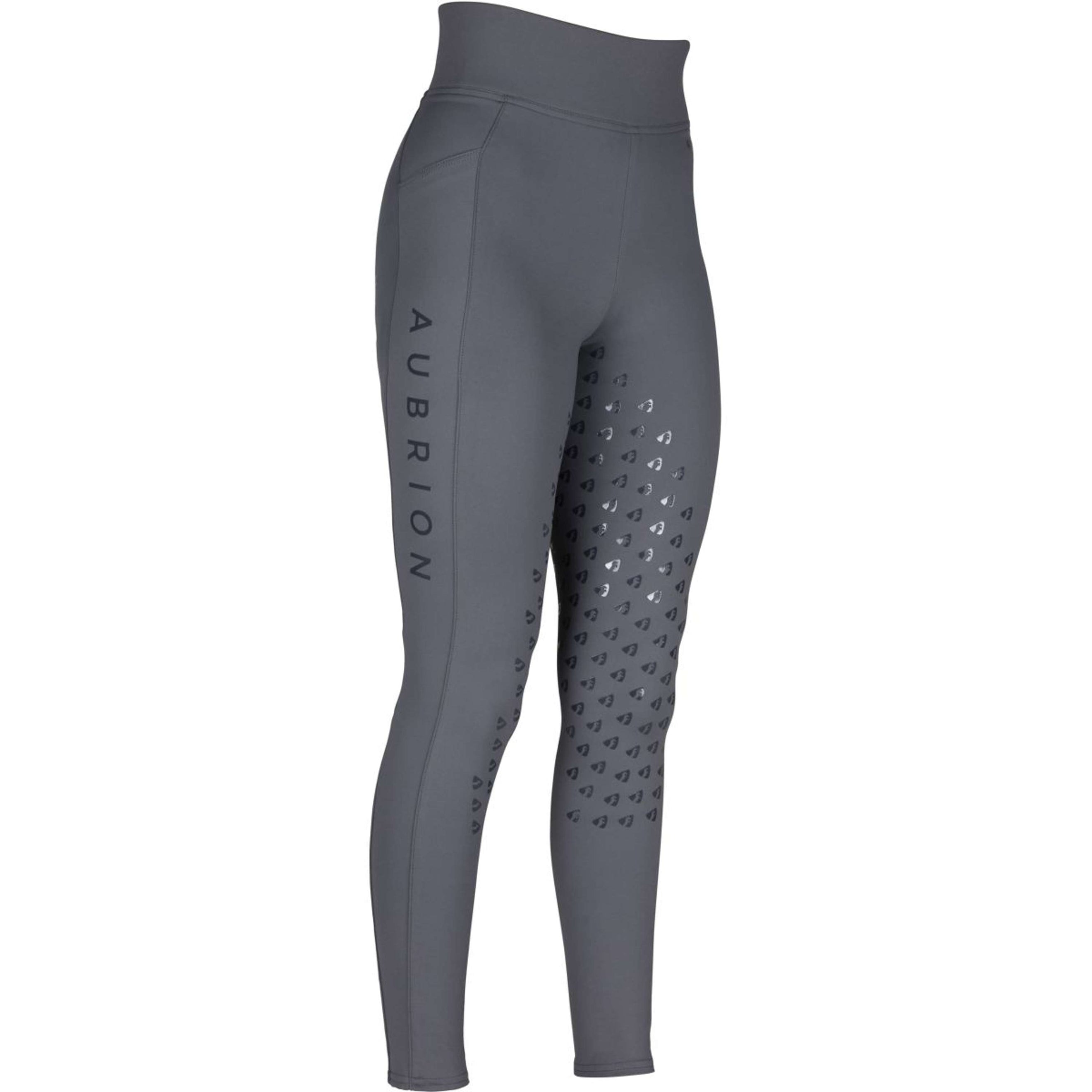 Aubrion Riding Legging Eltar Full Grip Grey