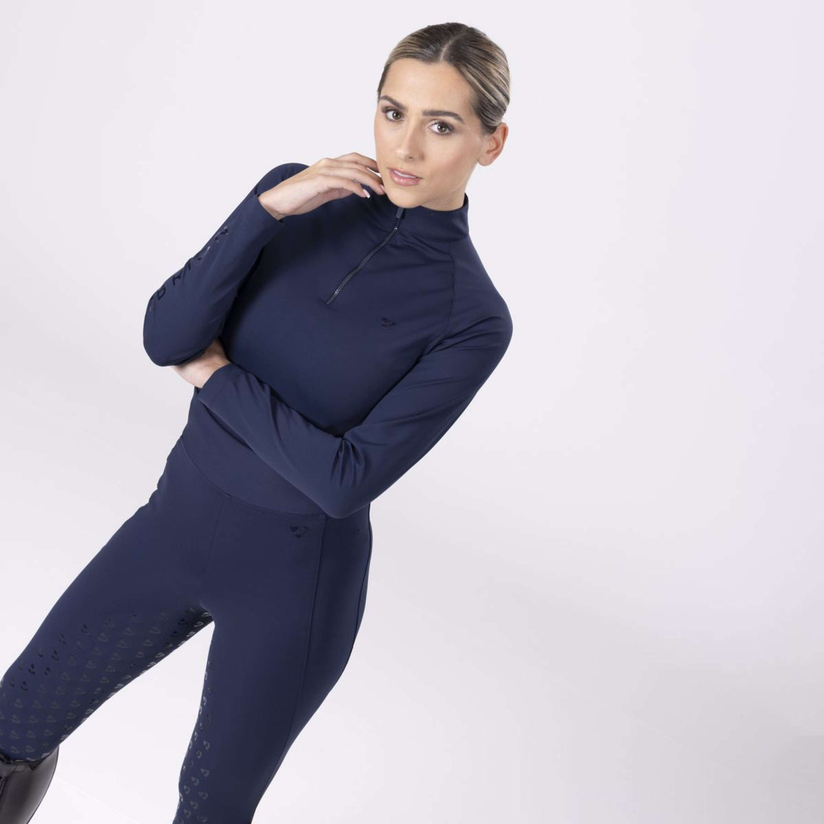 Aubrion Riding Legging Eltar Full Grip Navy