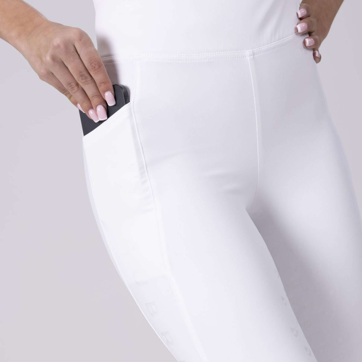 Aubrion Riding Legging Eltar Full Grip White