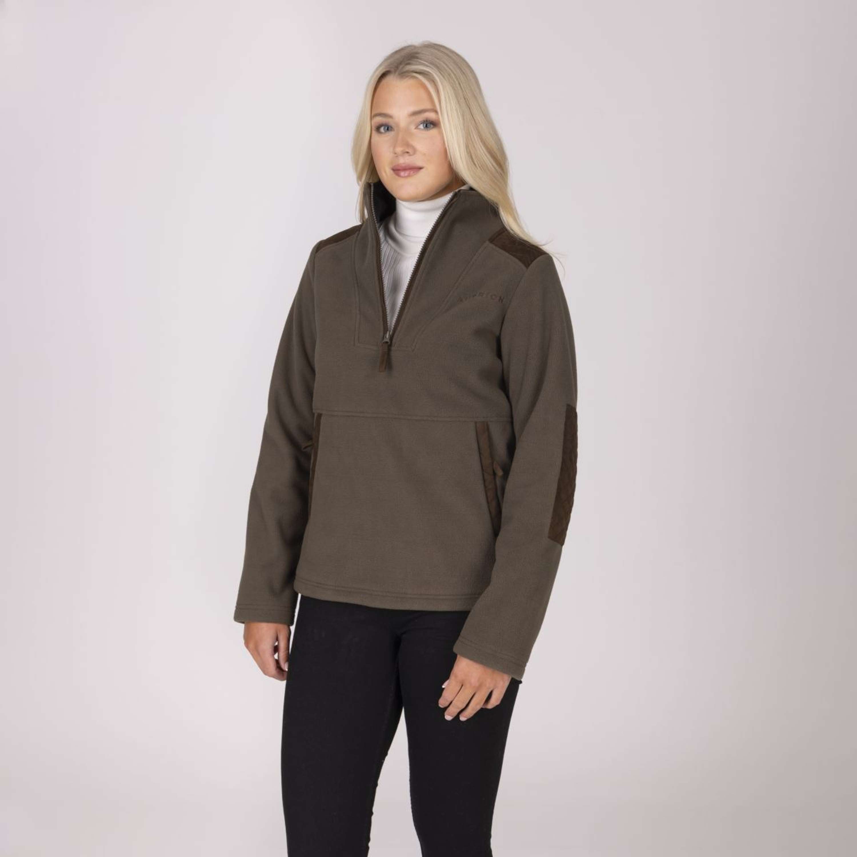 Aubrion by Shires Sweater Heritage Fleece Dark Olive
