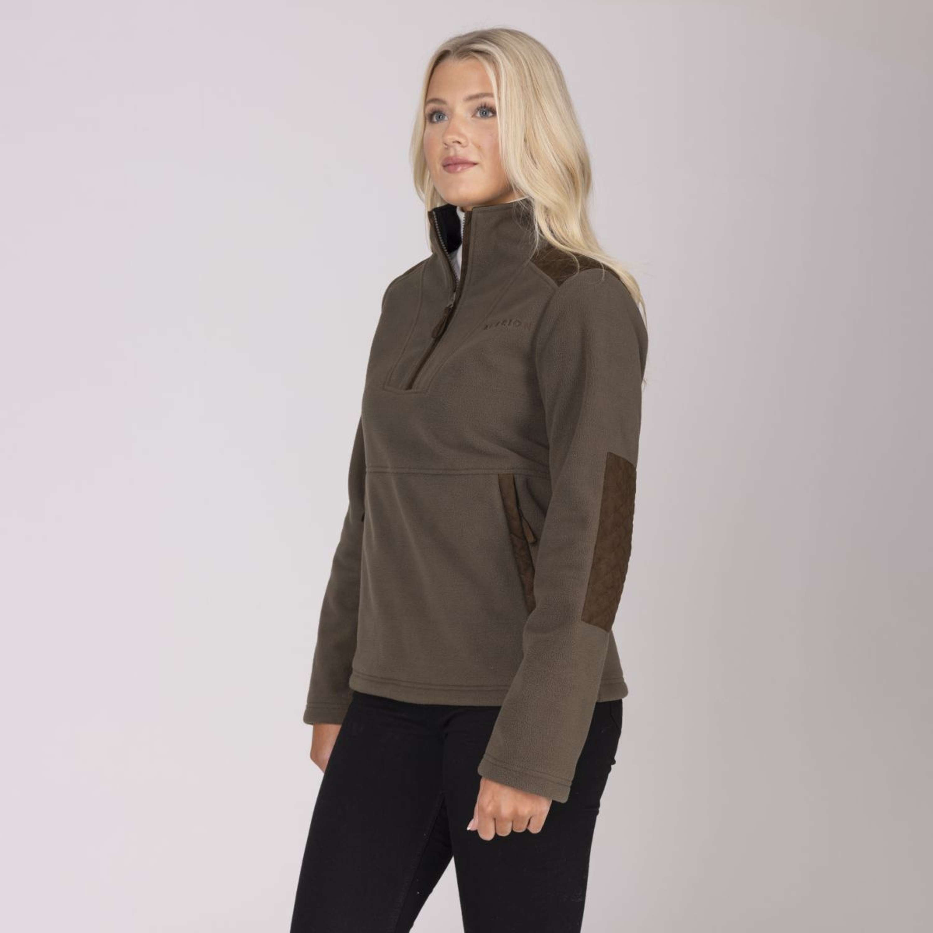 Aubrion by Shires Sweater Heritage Fleece Dark Olive