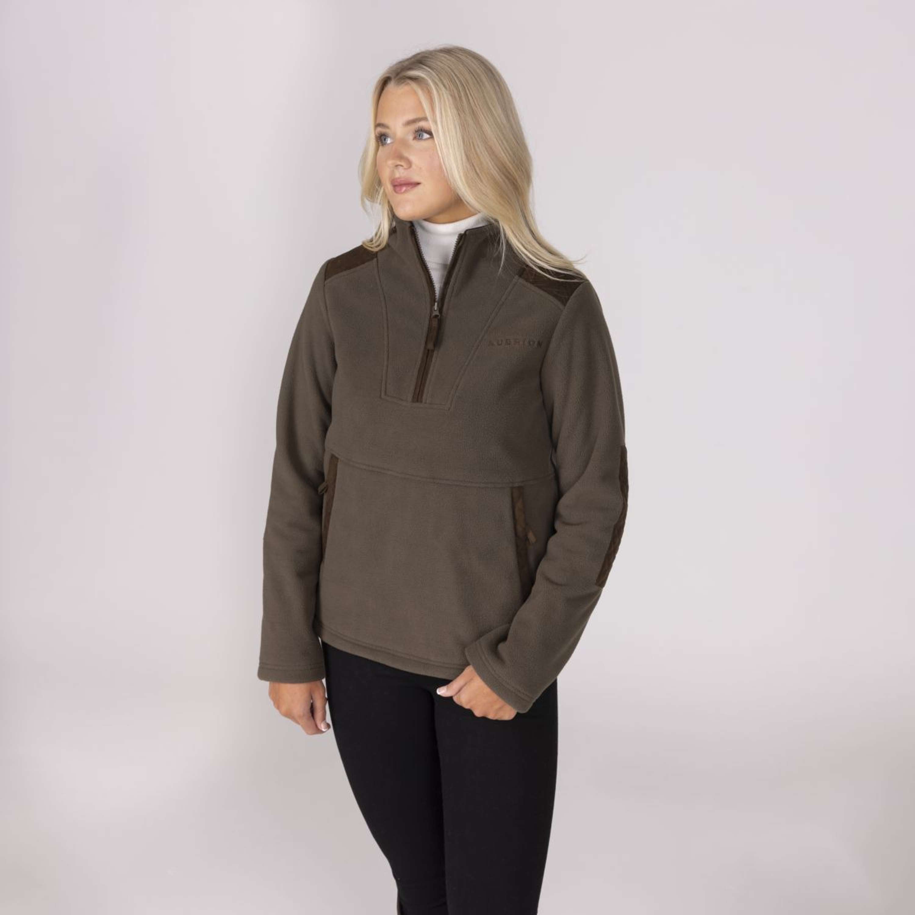 Aubrion by Shires Sweater Heritage Fleece Dark Olive