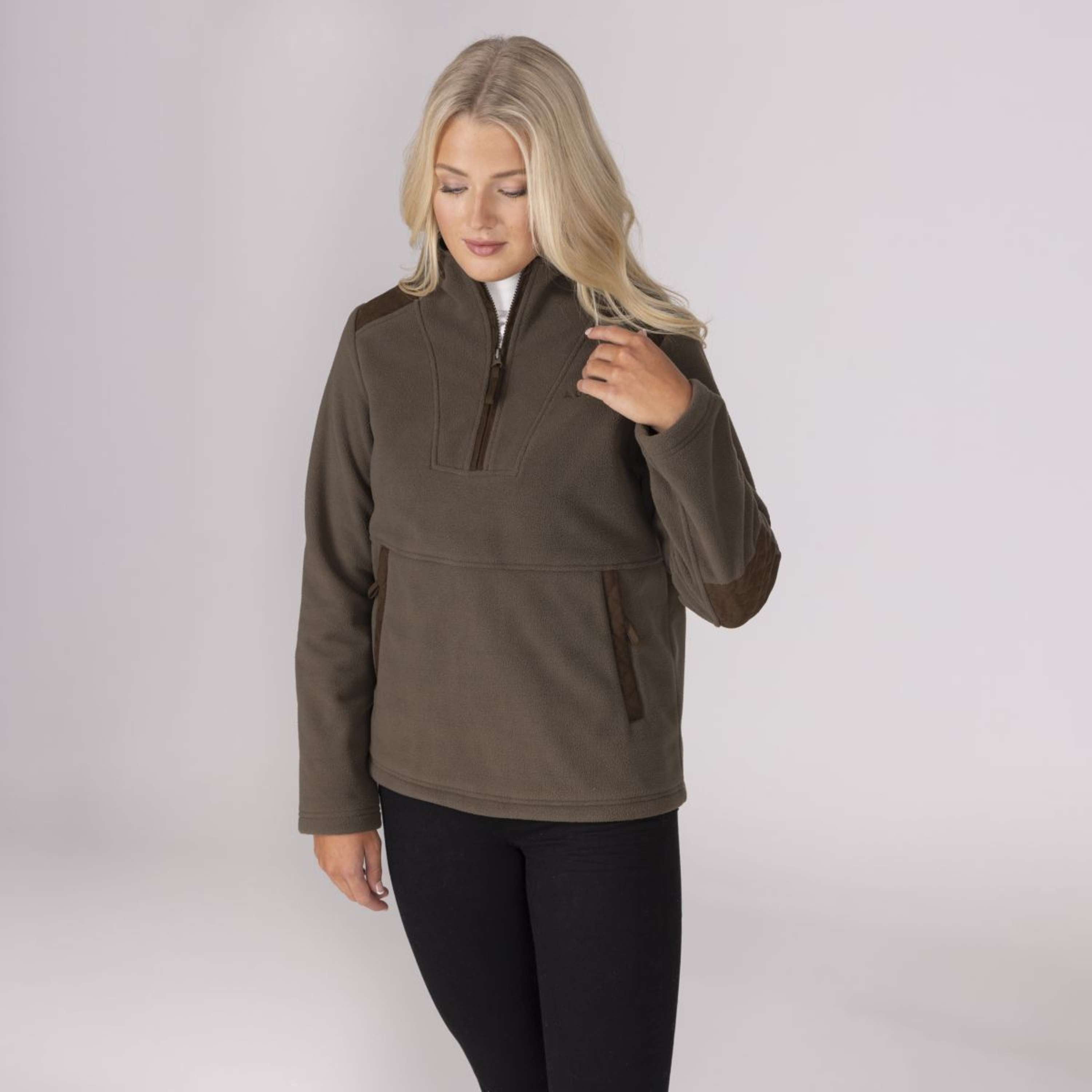 Aubrion by Shires Sweater Heritage Fleece Dark Olive