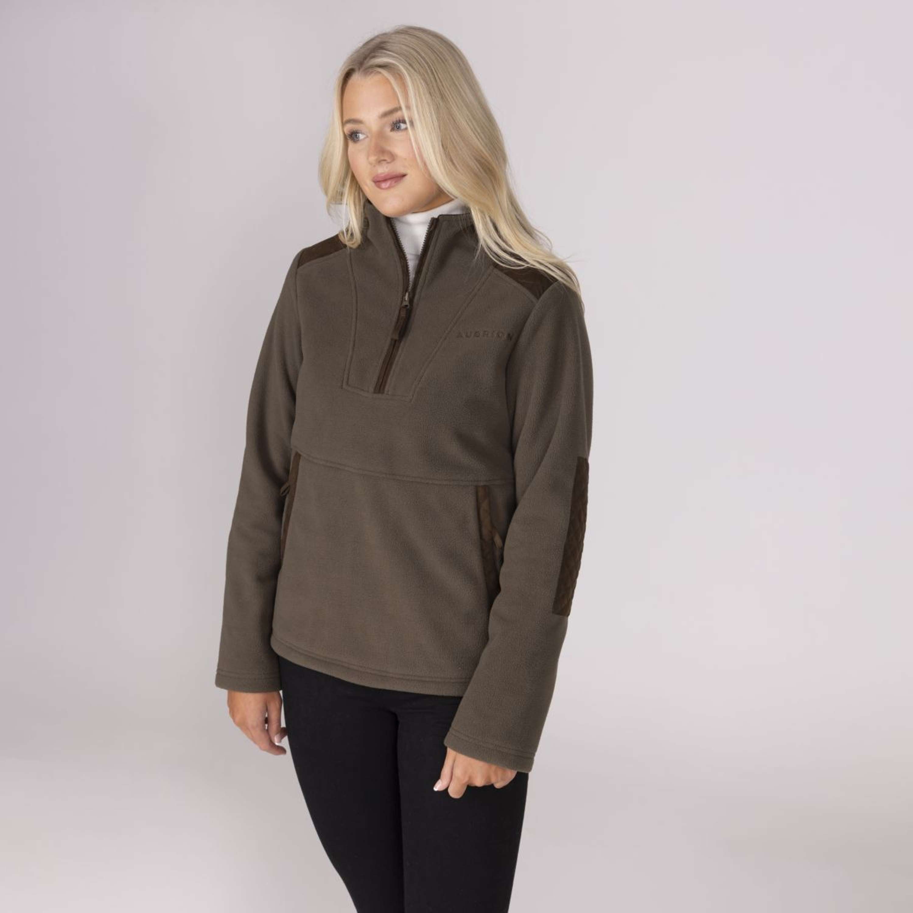 Aubrion by Shires Sweater Heritage Fleece Dark Olive