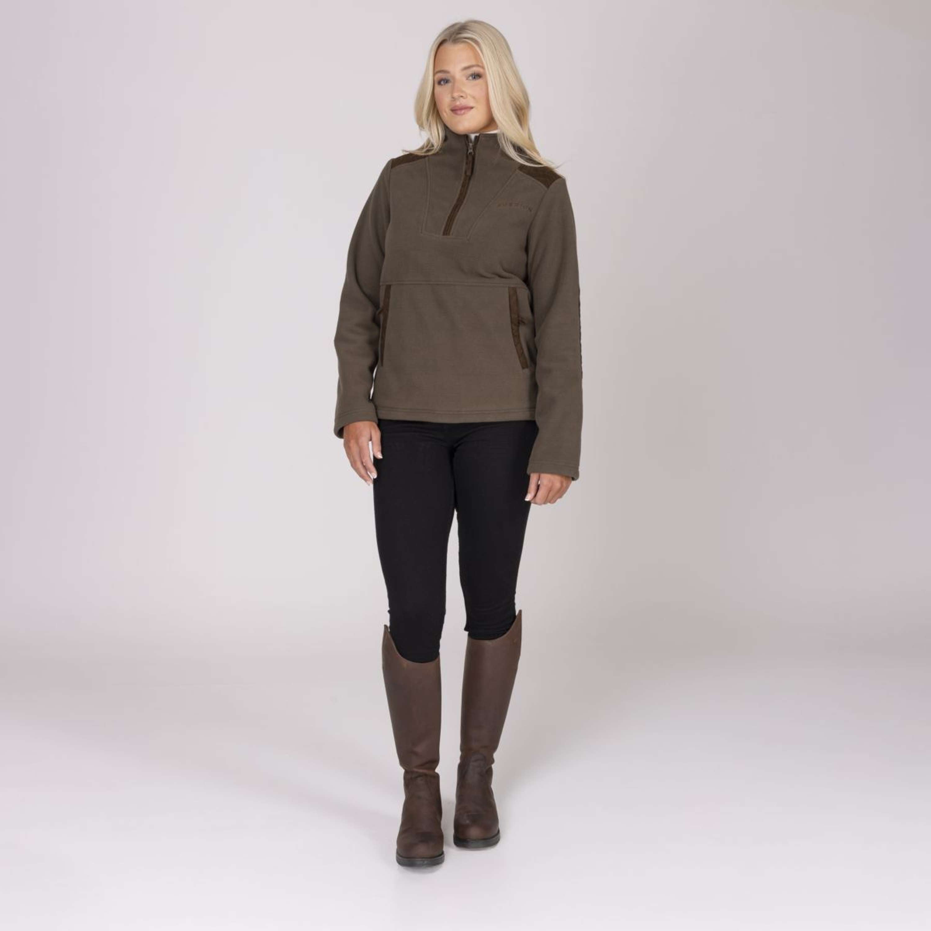 Aubrion by Shires Sweater Heritage Fleece Dark Olive