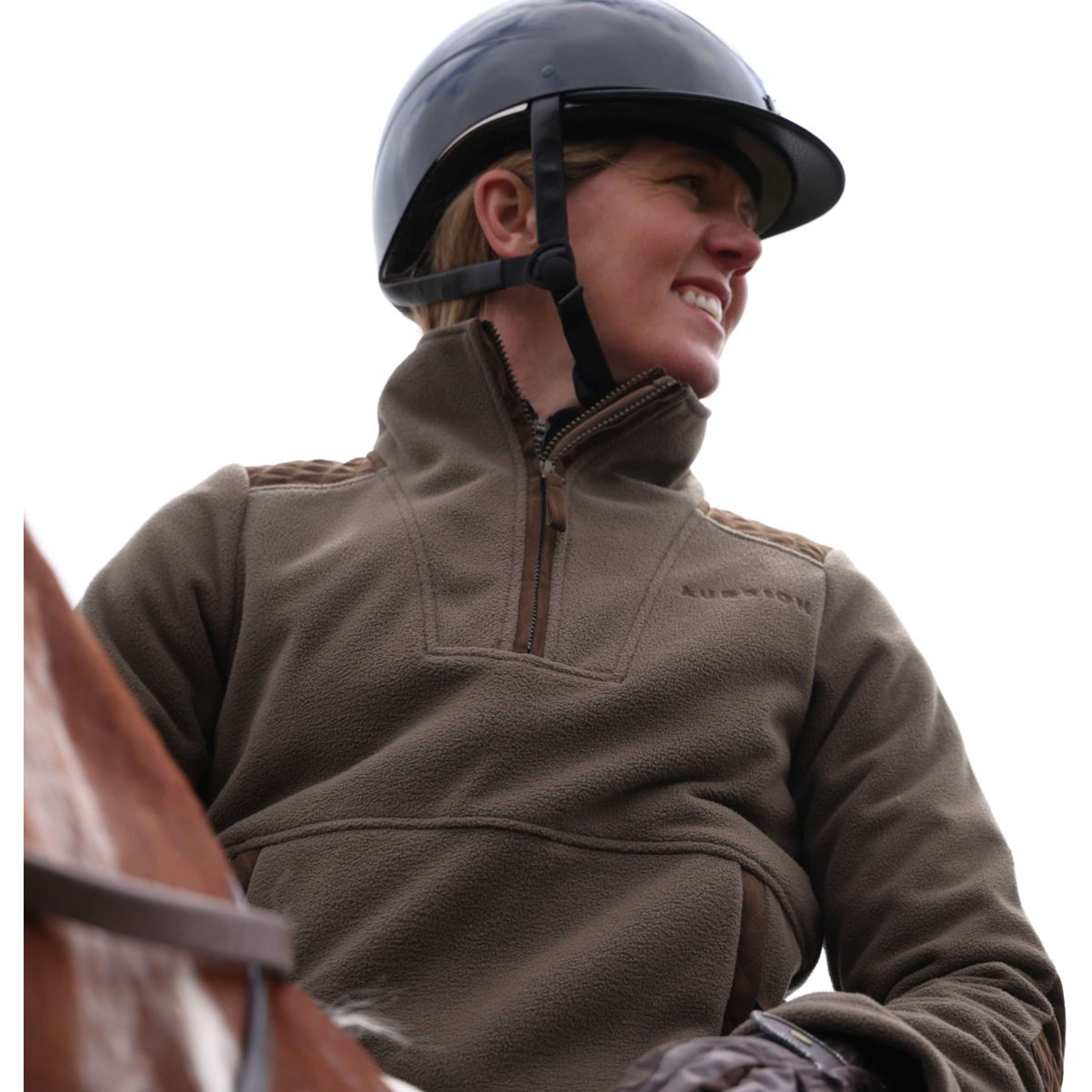 Aubrion by Shires Sweater Heritage Fleece Dark Olive