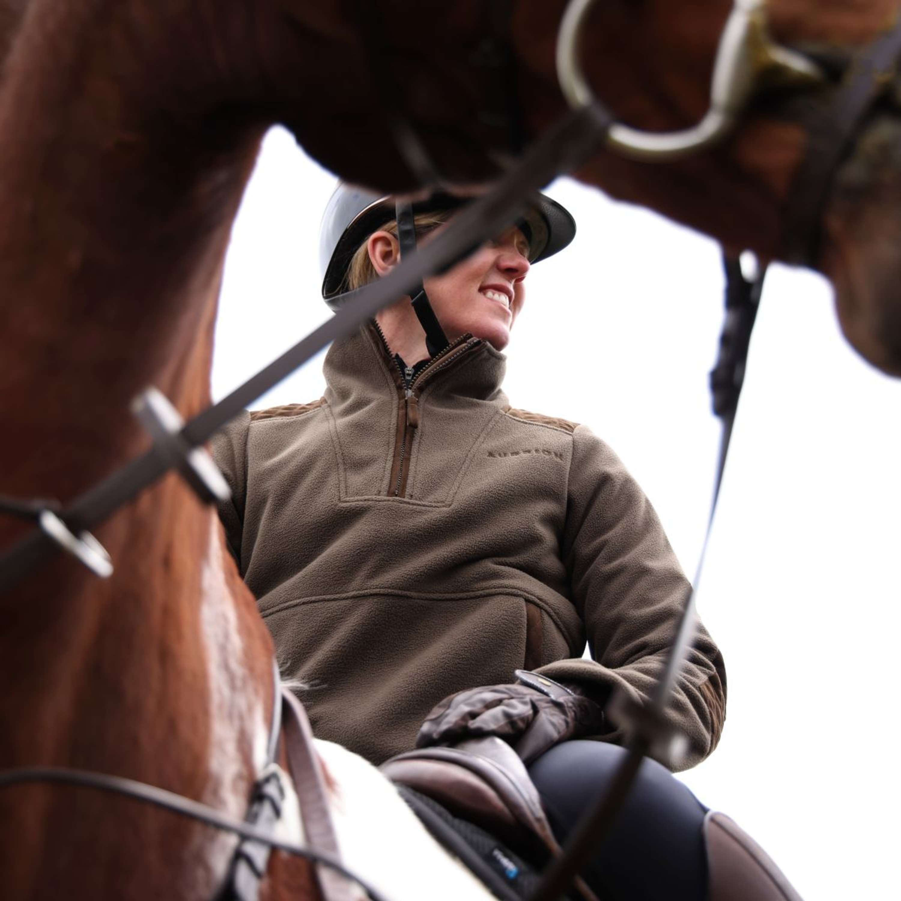 Aubrion by Shires Sweater Heritage Fleece Dark Olive