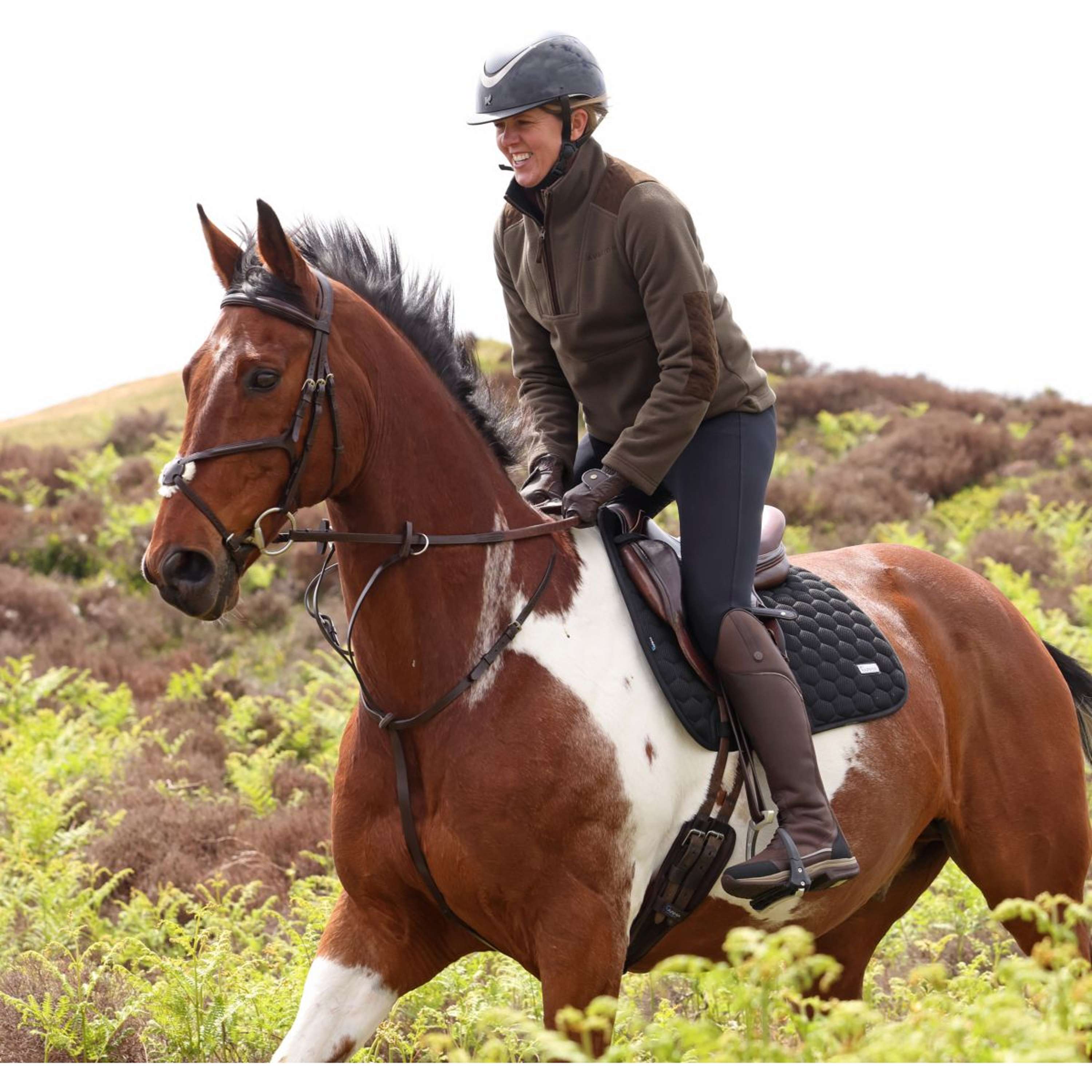 Aubrion by Shires Sweater Heritage Fleece Dark Olive