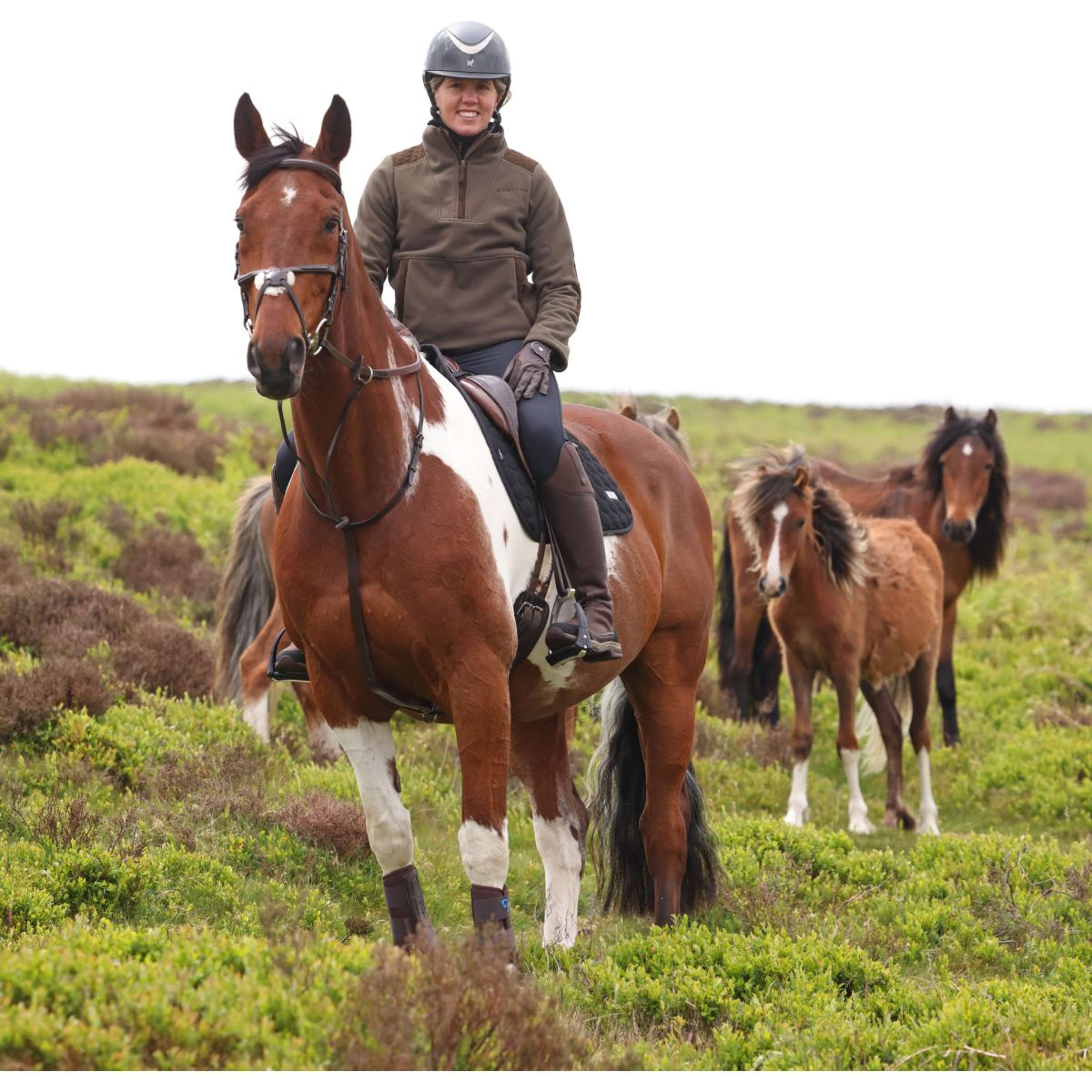 Aubrion by Shires Sweater Heritage Fleece Dark Olive