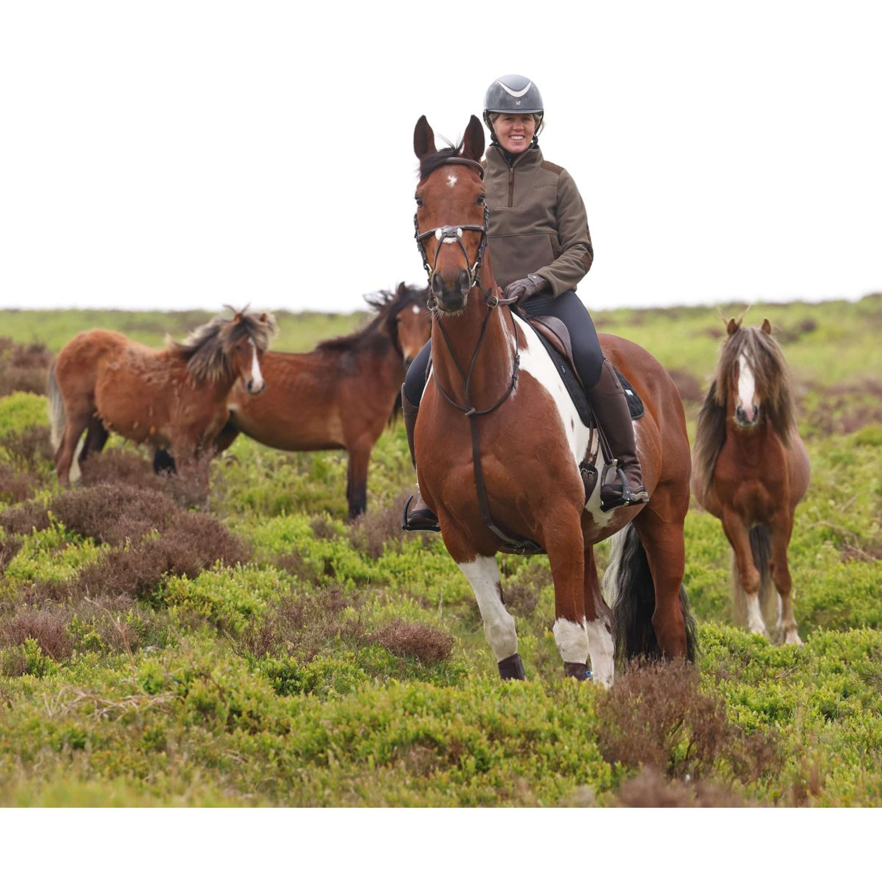 Aubrion by Shires Sweater Heritage Fleece Dark Olive