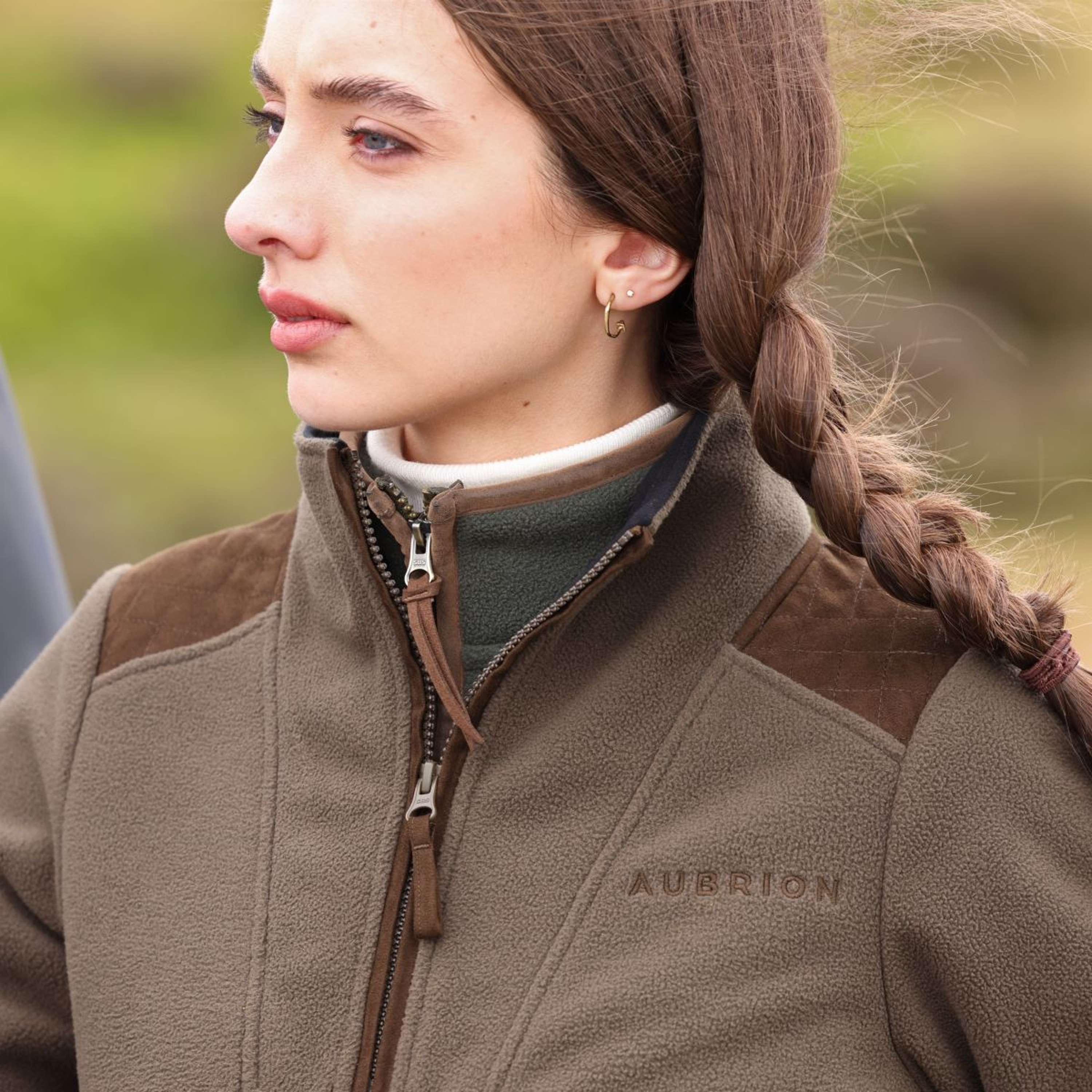 Aubrion by Shires Sweater Heritage Fleece Dark Olive