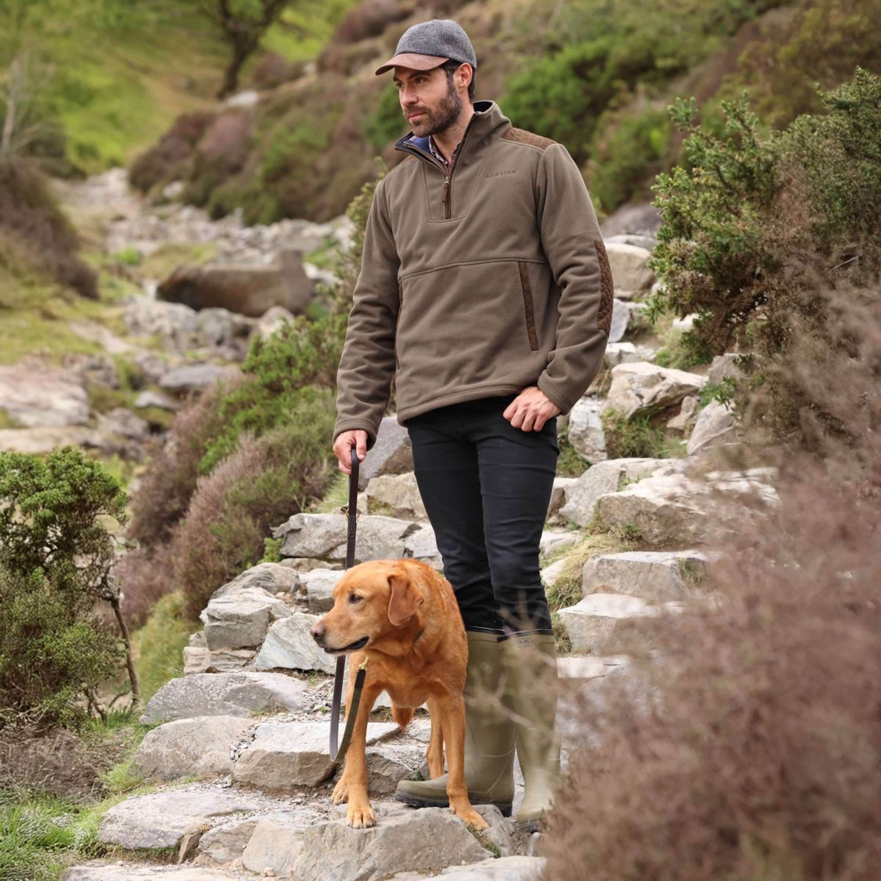 Aubrion by Shires Sweater Heritage Fleece Dark Olive