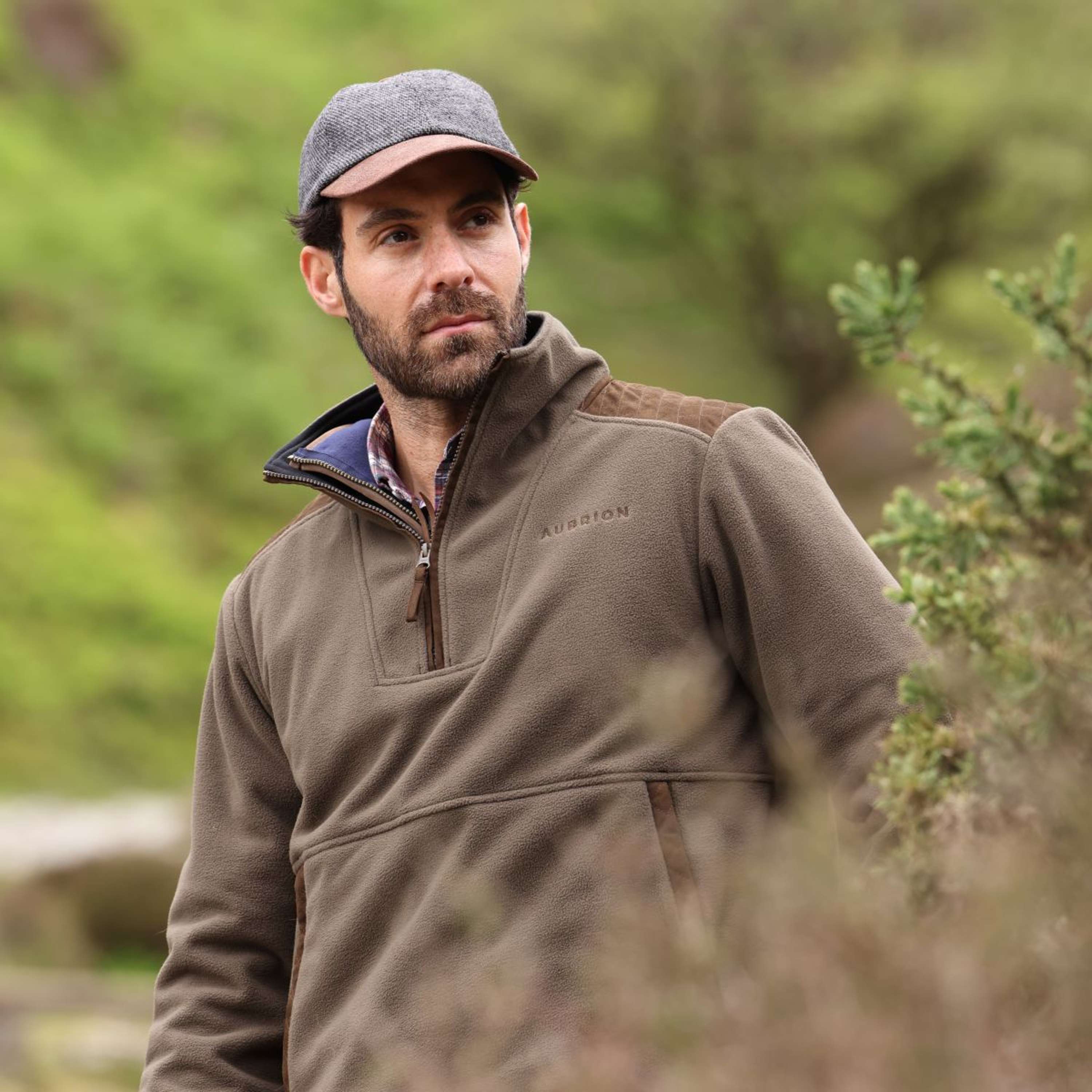 Aubrion by Shires Sweater Heritage Fleece Dark Olive