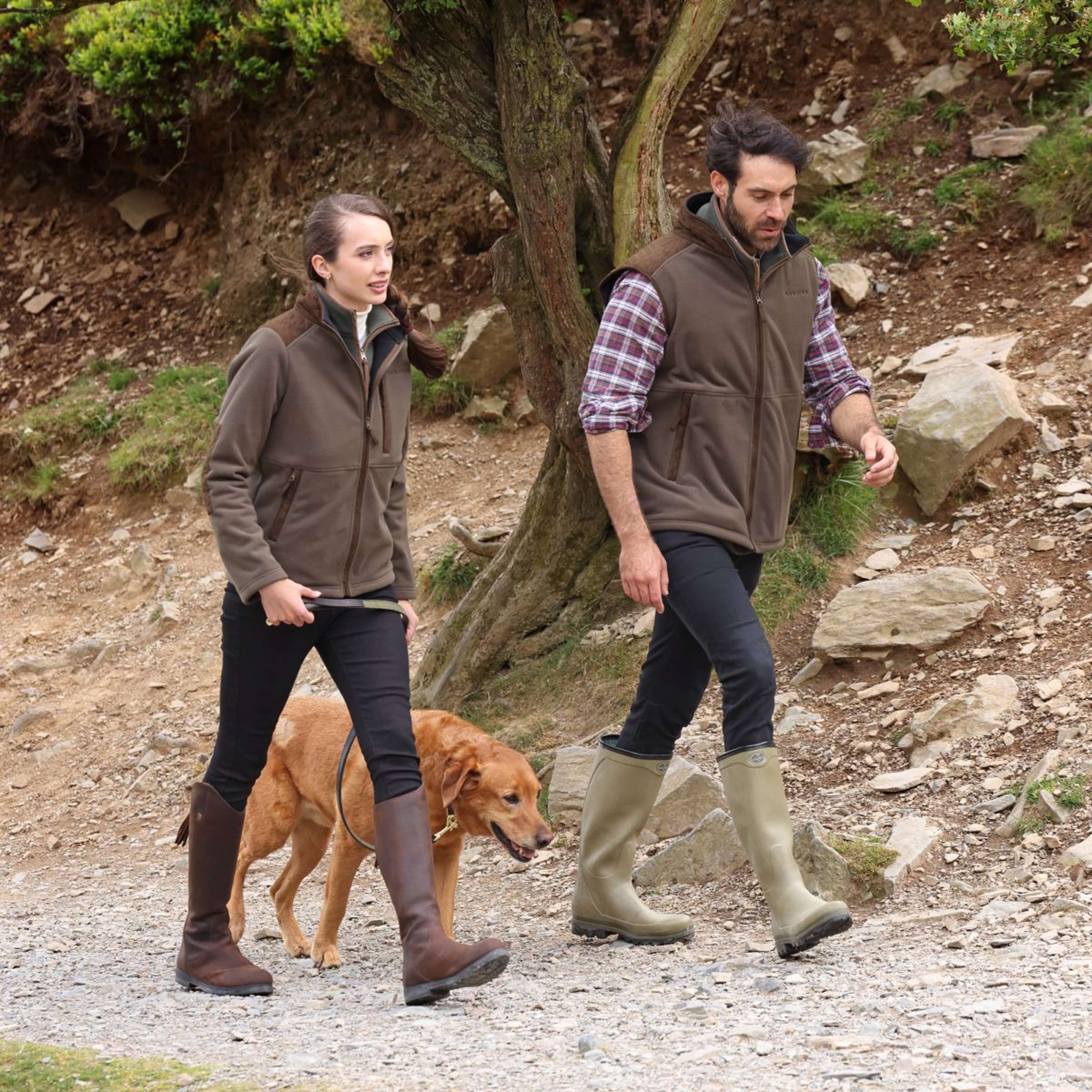 Aubrion by Shires Bodywarmer Heritage Fleece Dark Olive