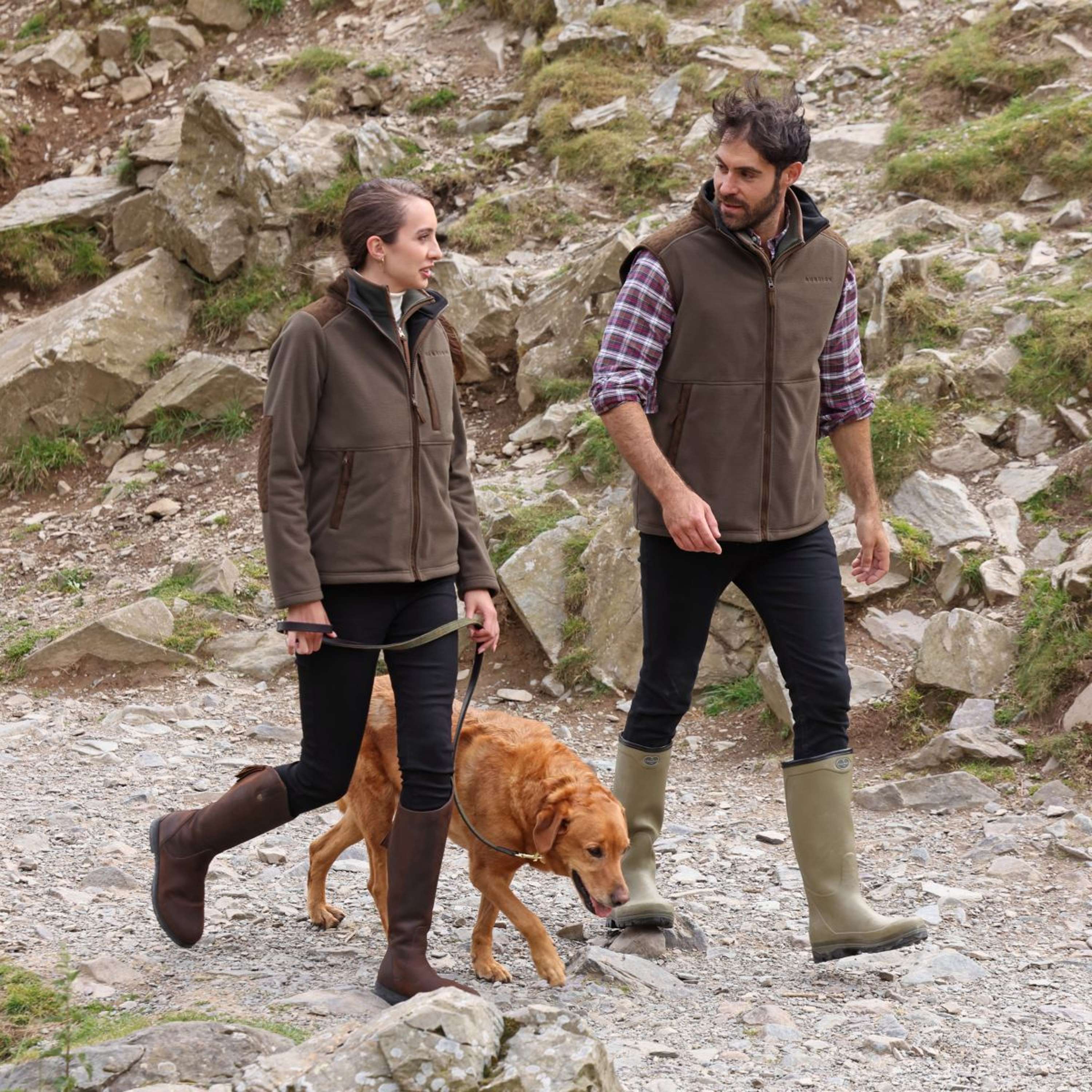 Aubrion by Shires Bodywarmer Heritage Fleece Dark Olive